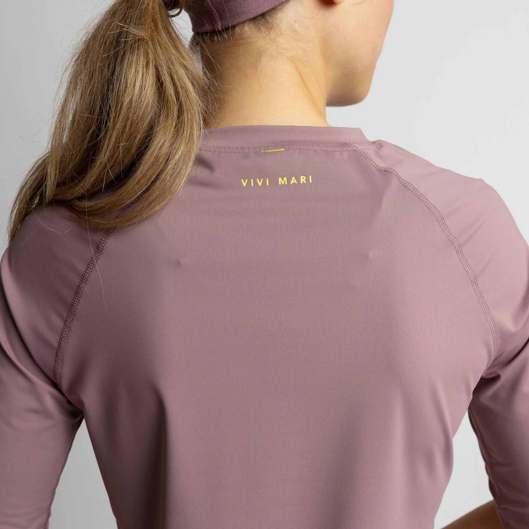 Activewear Half Sleeve T-Shirt ash plum - Image 3