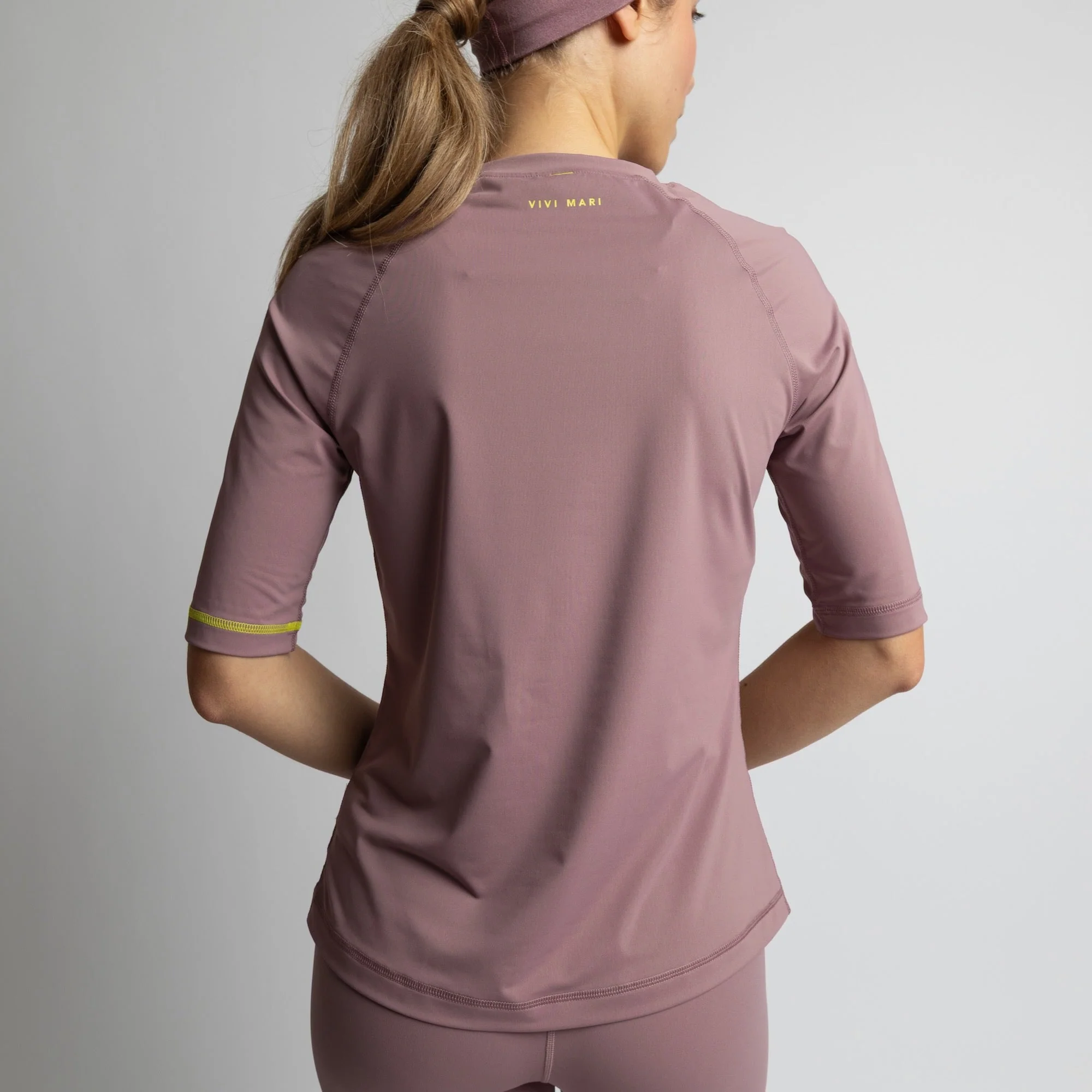 Activewear Half Sleeve T-Shirt ash plum - Image 5