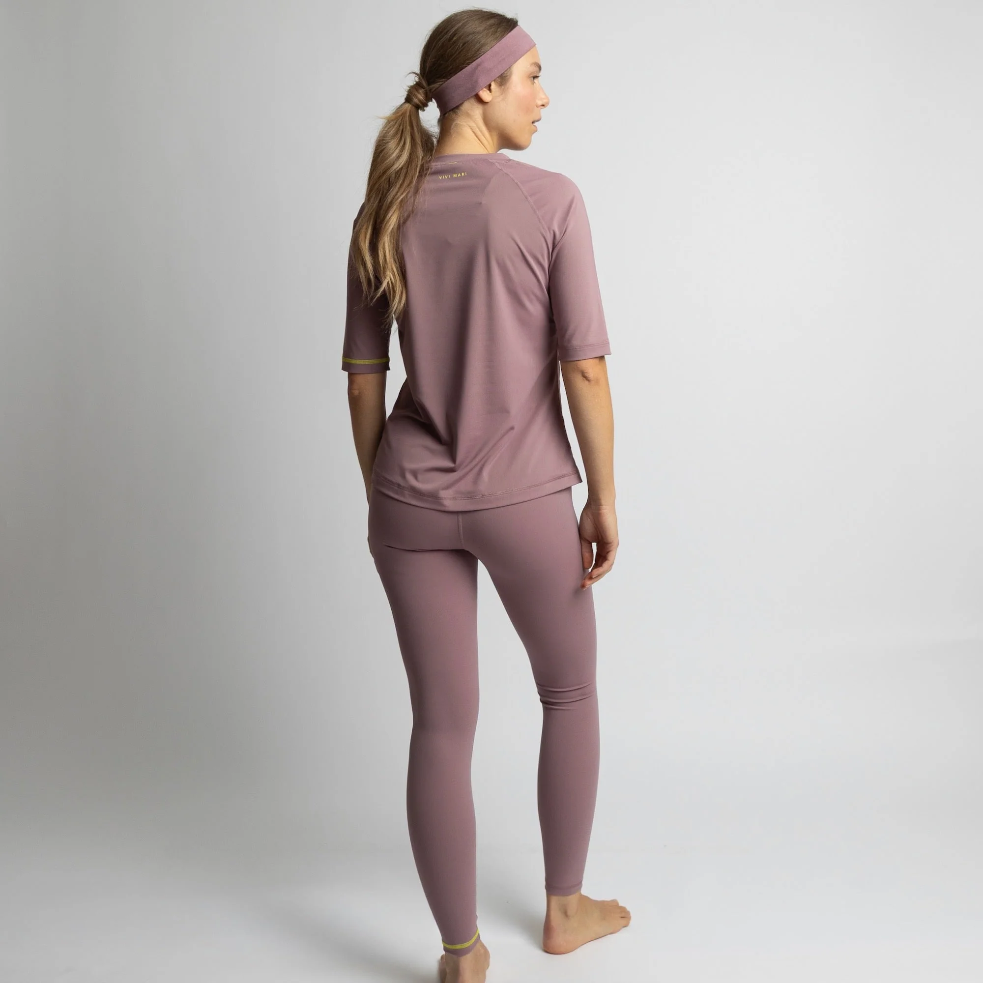 Activewear Half Sleeve T-Shirt ash plum - Image 7