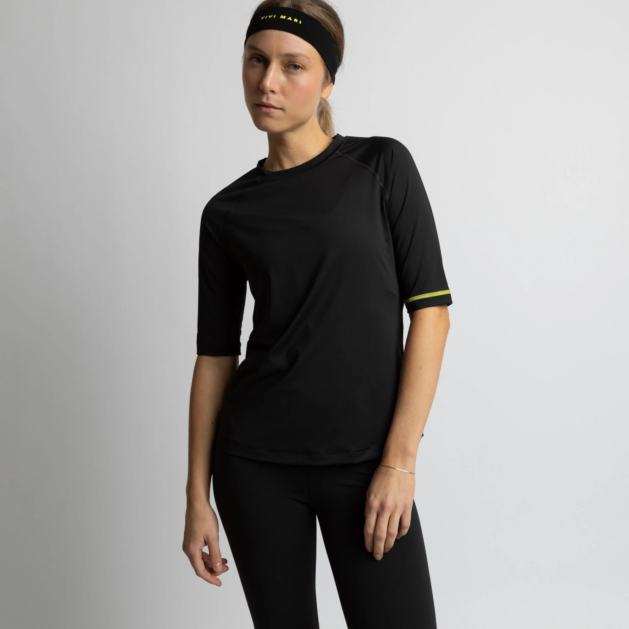 Activewear Half Sleeve T-Shirt black - Image 4