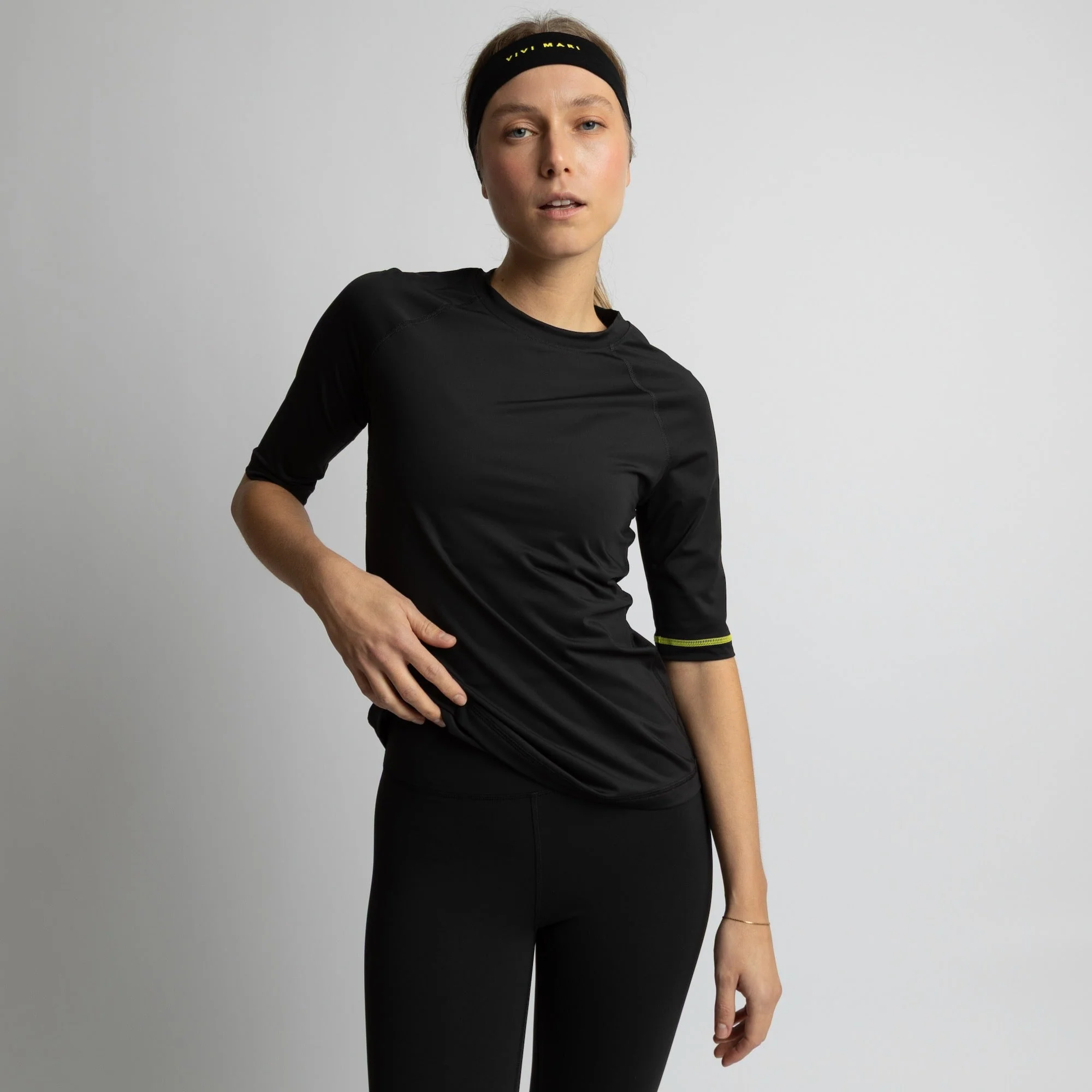 Activewear Half Sleeve T-Shirt black - Image 7