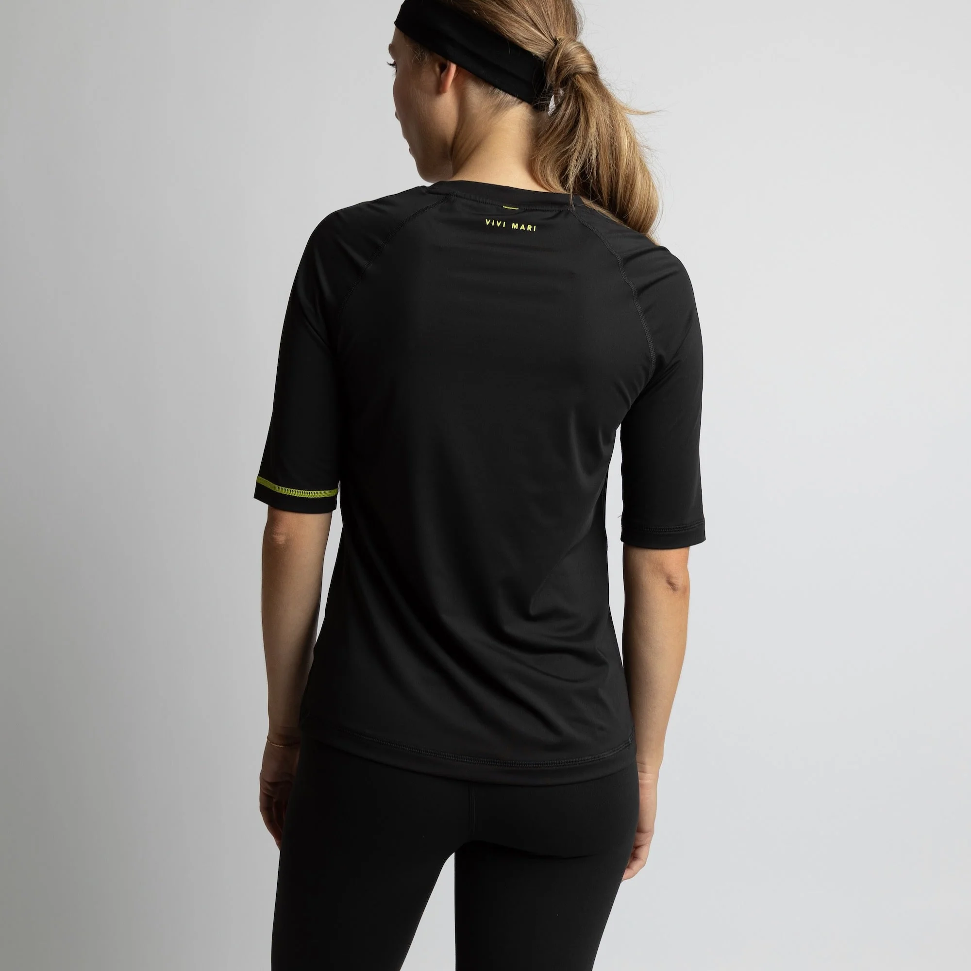 Activewear Half Sleeve T-Shirt black - Image 8