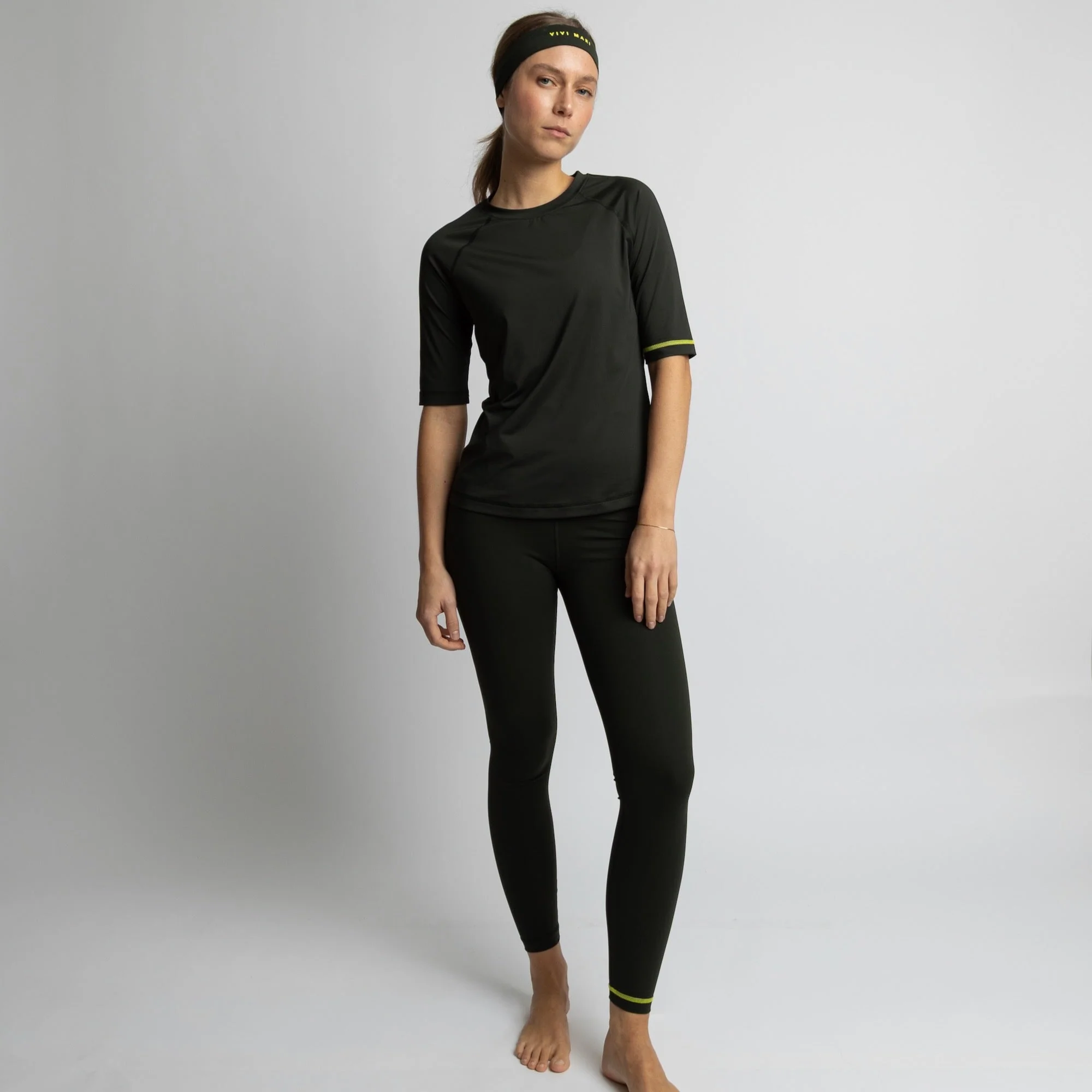 Activewear Half Sleeve T-Shirt deep olive - Image 2