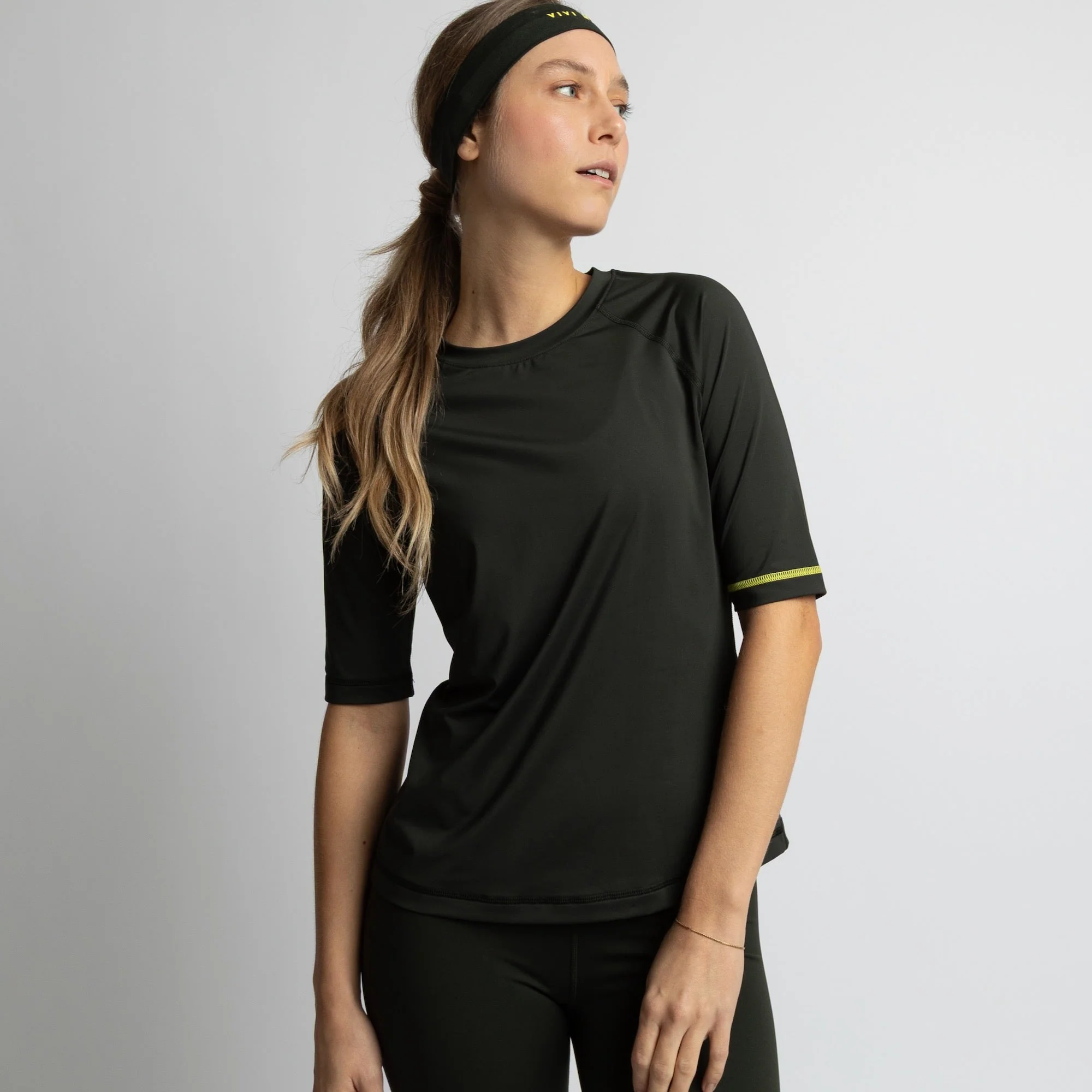 Activewear Half Sleeve T-Shirt deep olive - Image 4