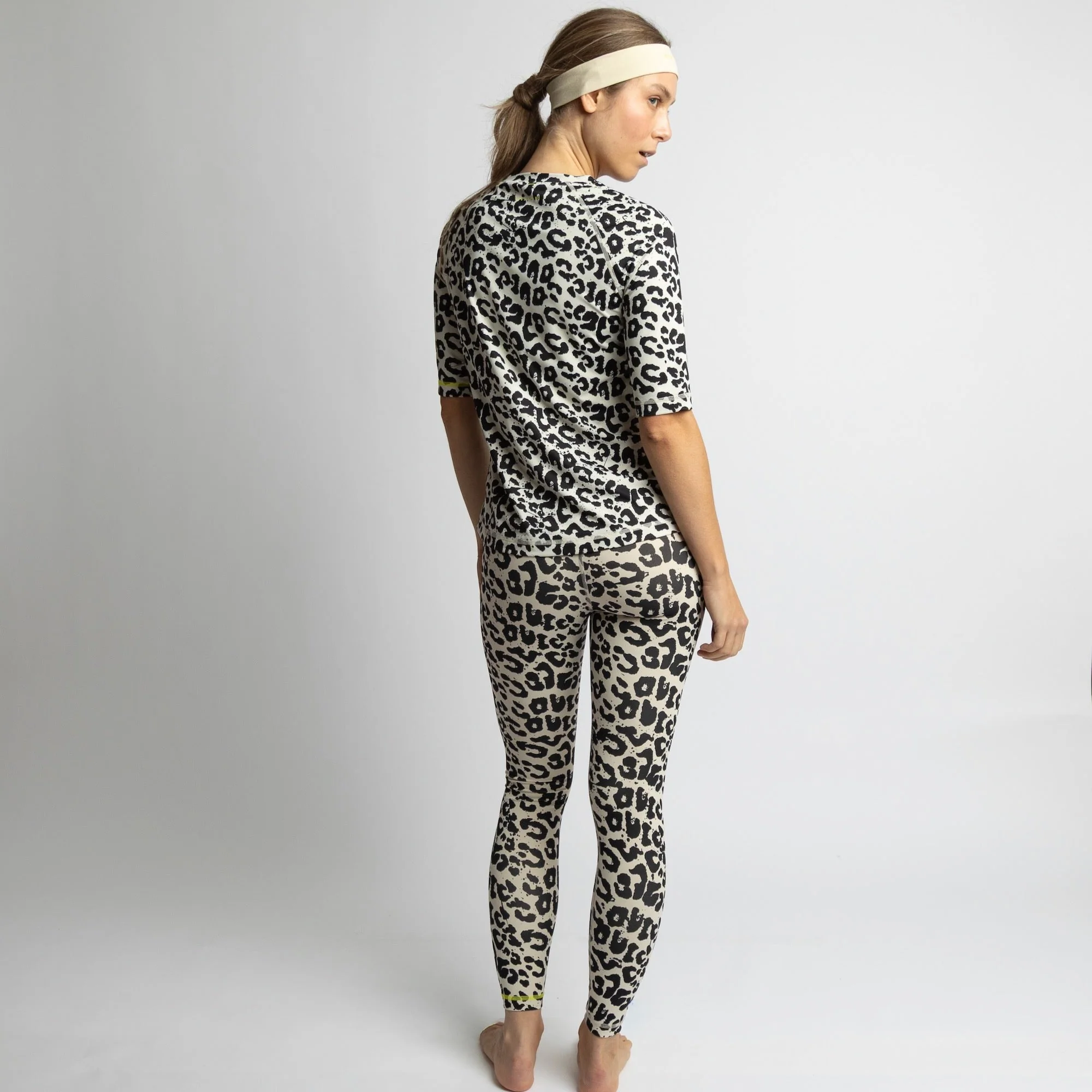 Activewear Half Sleeve T-Shirt leo splashes black/sand - Image 8