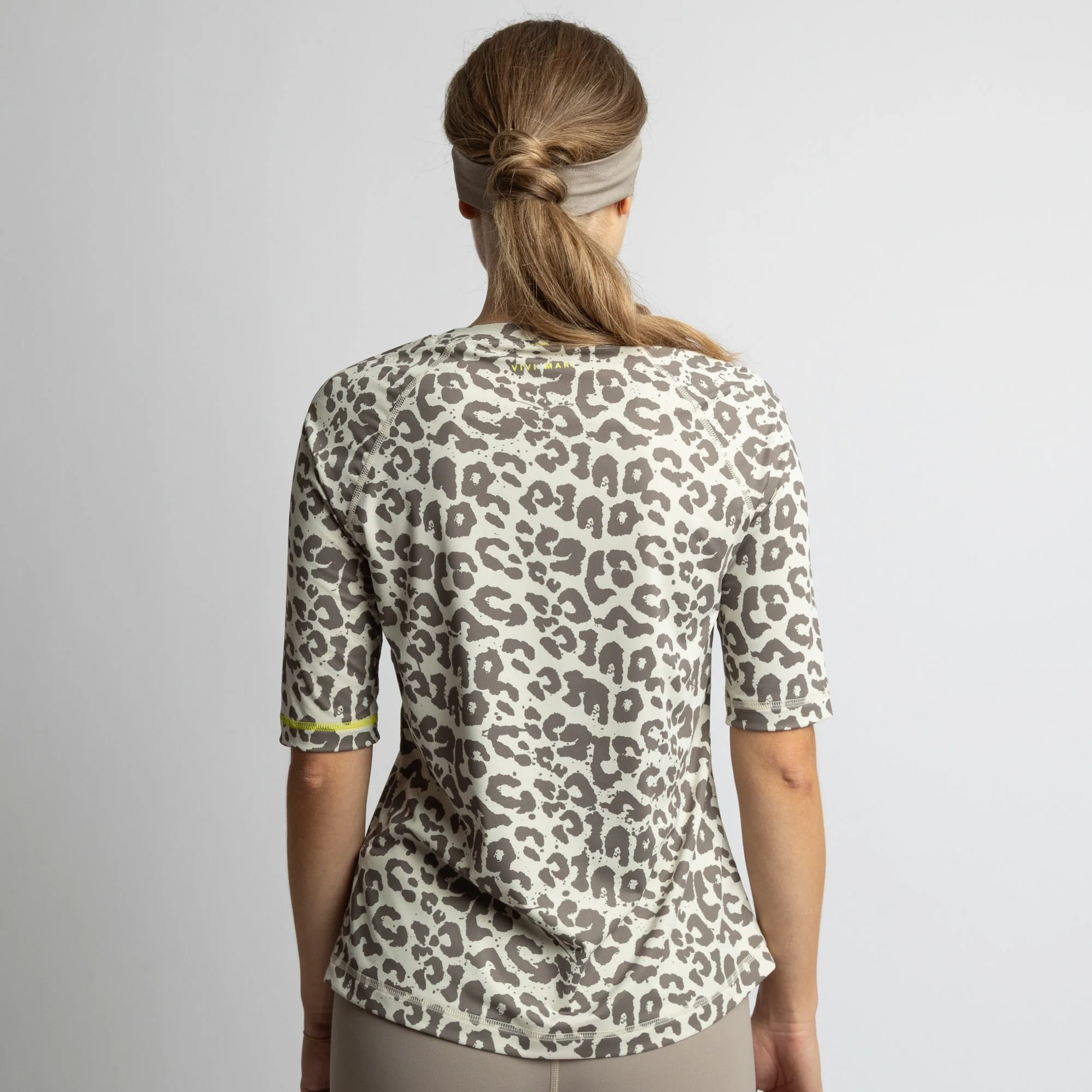 Activewear Half Sleeve T-Shirt leo splashes mushroom/sand - Image 8