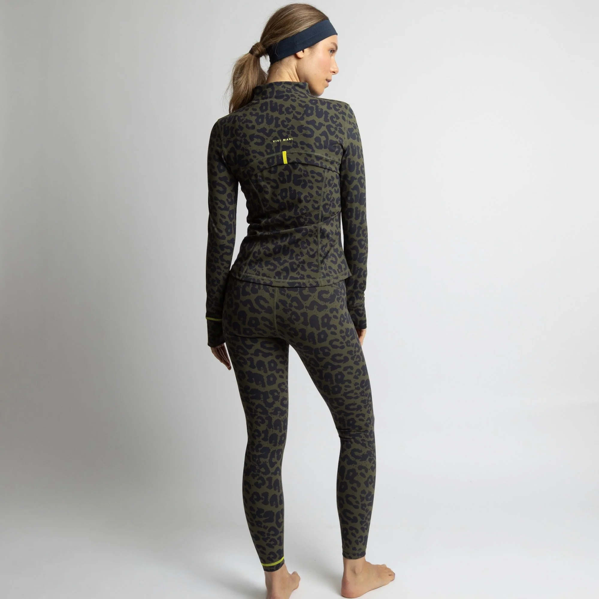 Activewear Jacket leo splashes navy/olive - Image 7