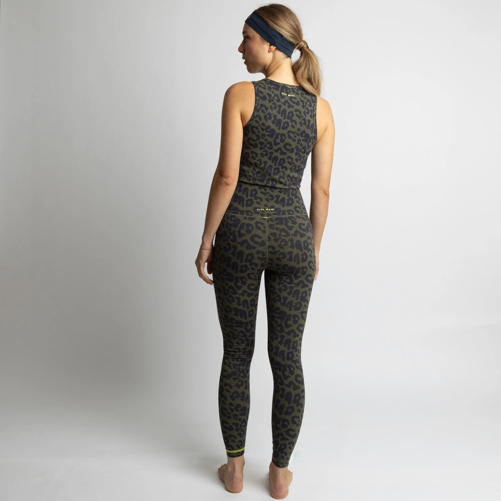 Activewear Leggings leo splashes navy/olive - Image 5