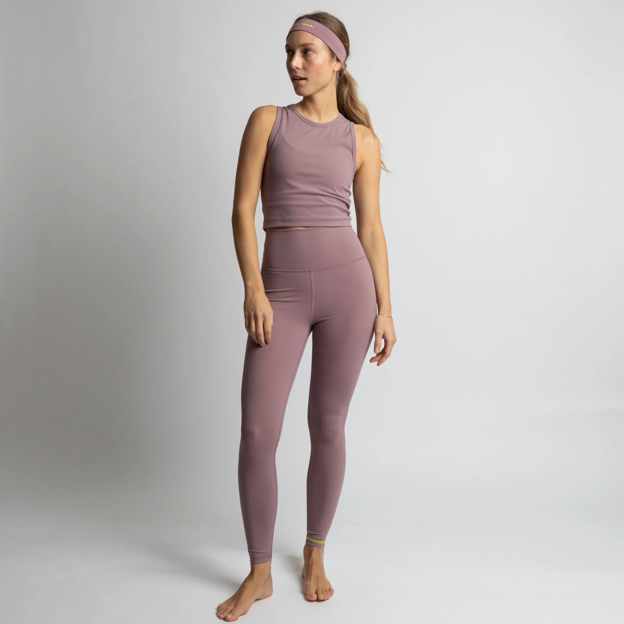 Activewear Top cropped ash plum - Image 3