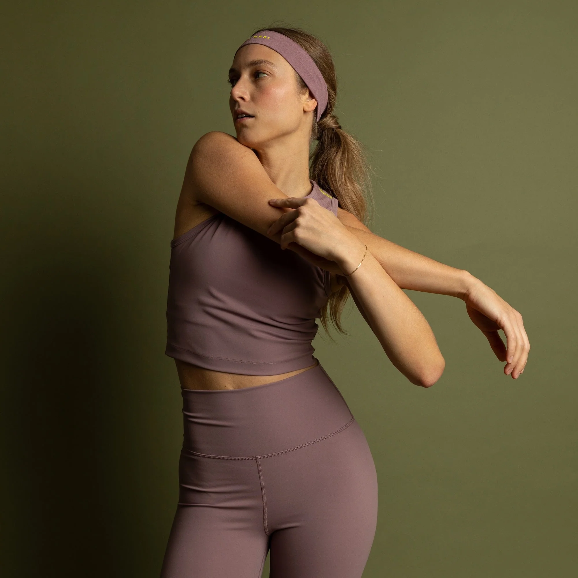 Activewear Top cropped ash plum - Image 7