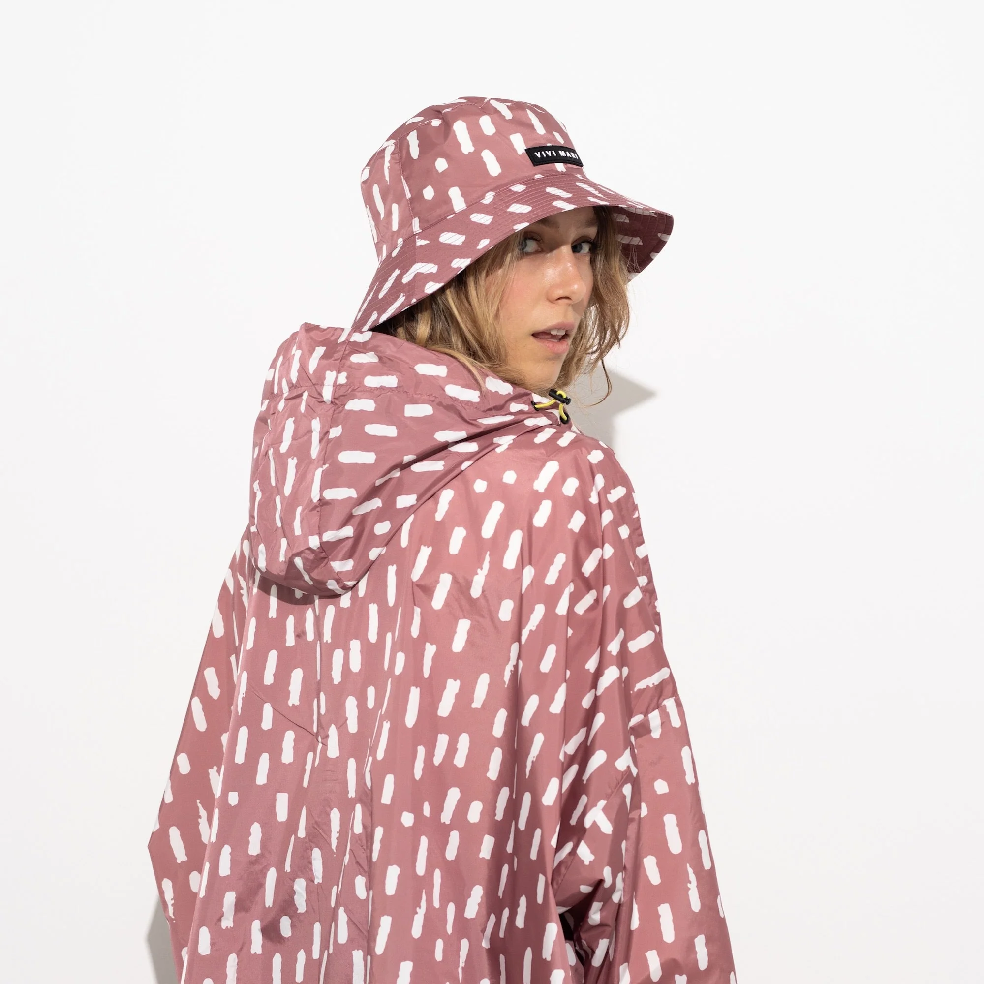 Bucket Hat drops mauve/white - Image 3