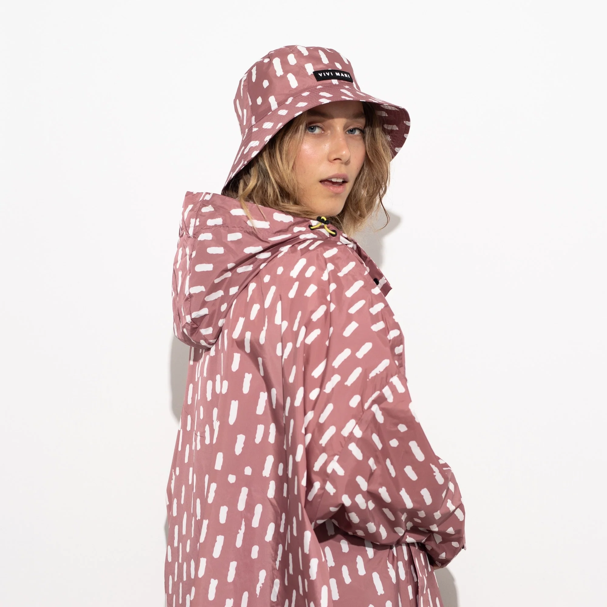 Bucket Hat drops mauve/white - Image 5