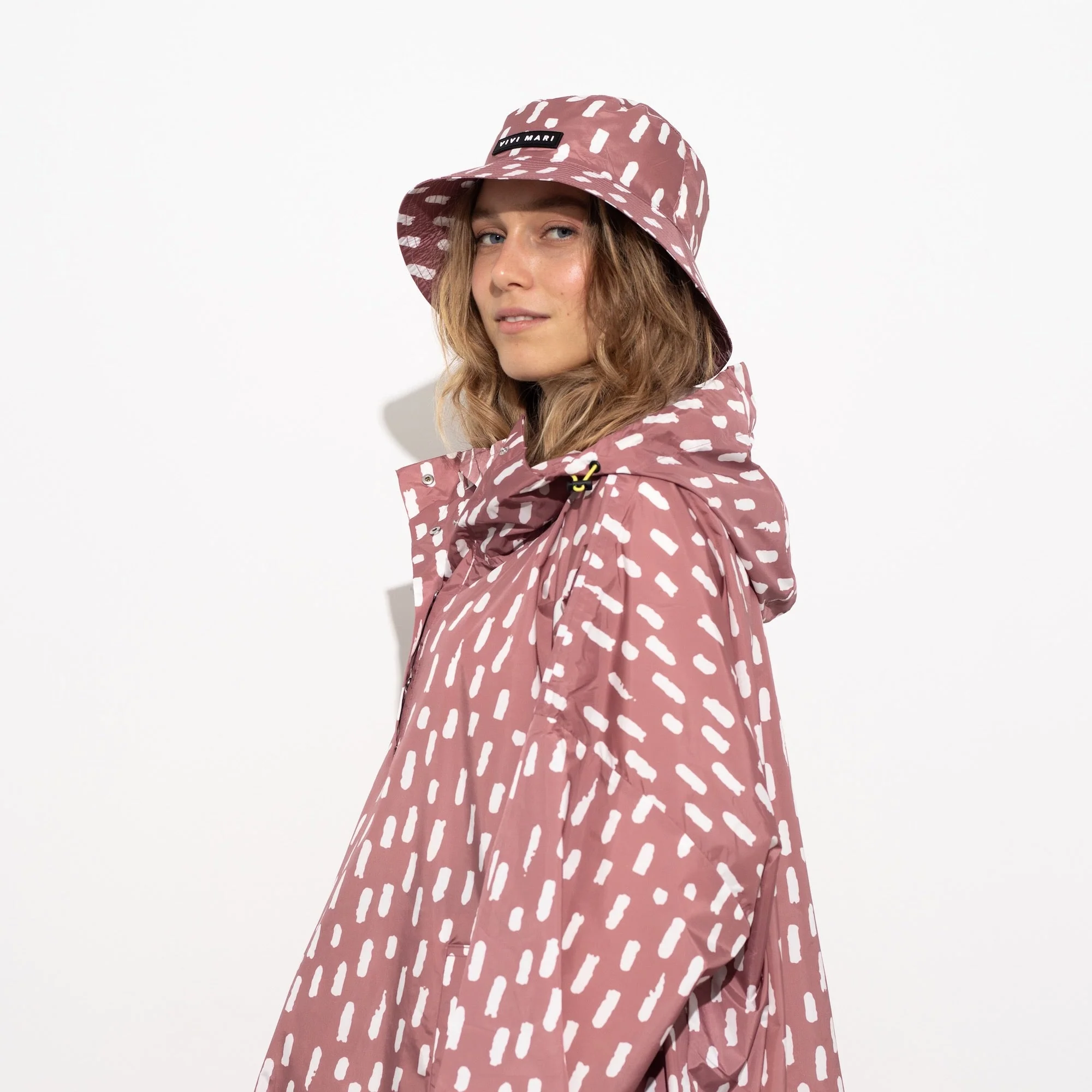 Bucket Hat drops mauve/white - Image 6