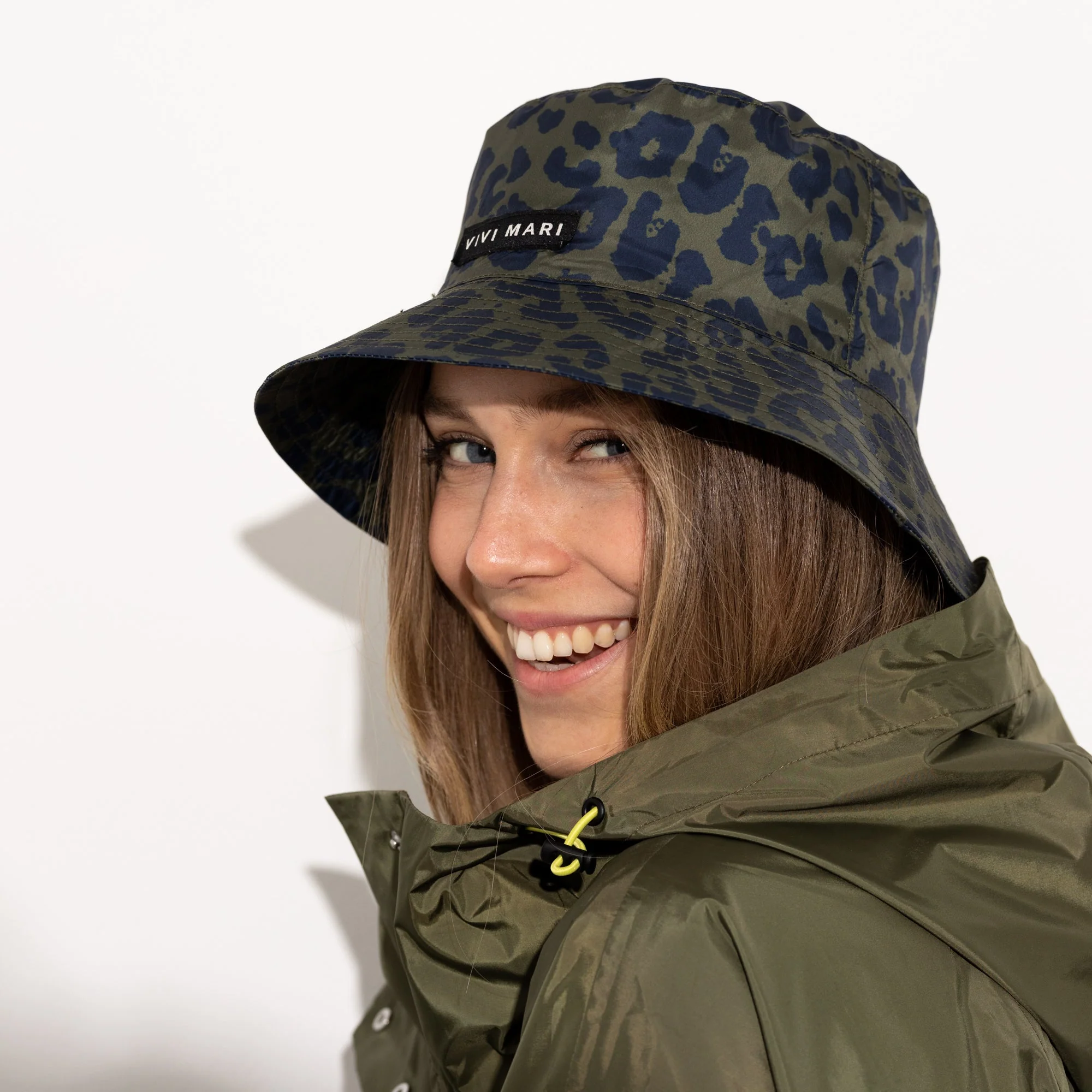 Bucket Hat leo splashes navy/olive - Image 11