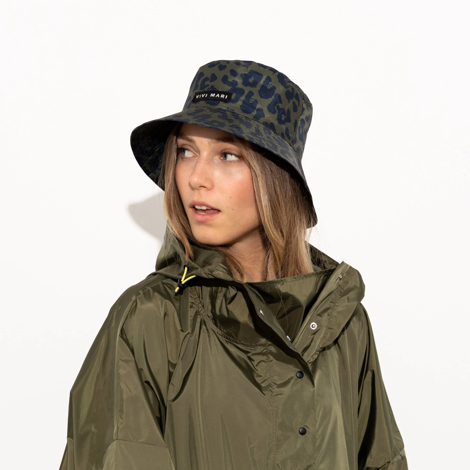 Bucket Hat leo splashes navy/olive - Image 17