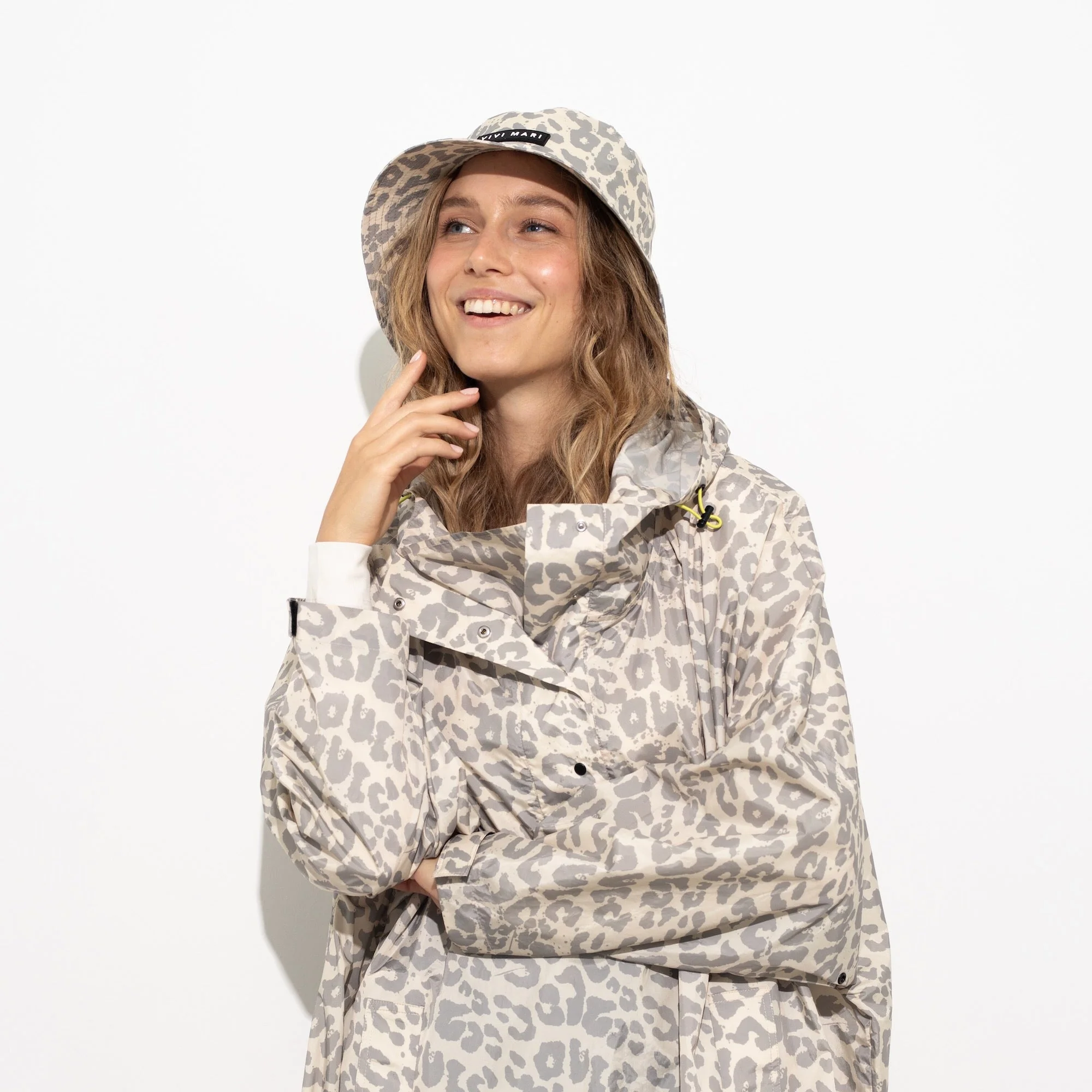 Bucket Hat leo splashes grey/sand - Image 4