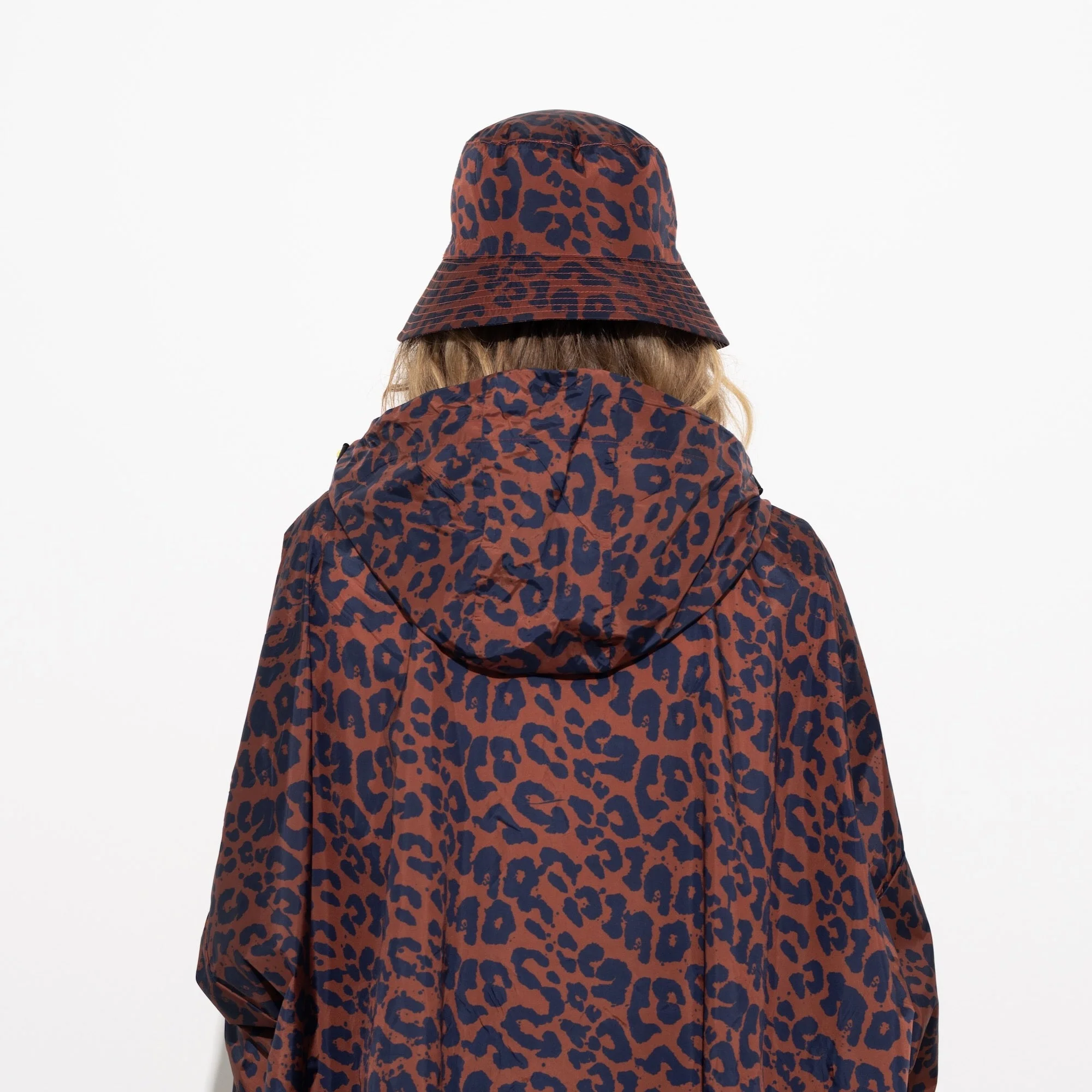 Bucket Hat leo splashes navy/rust - Image 3
