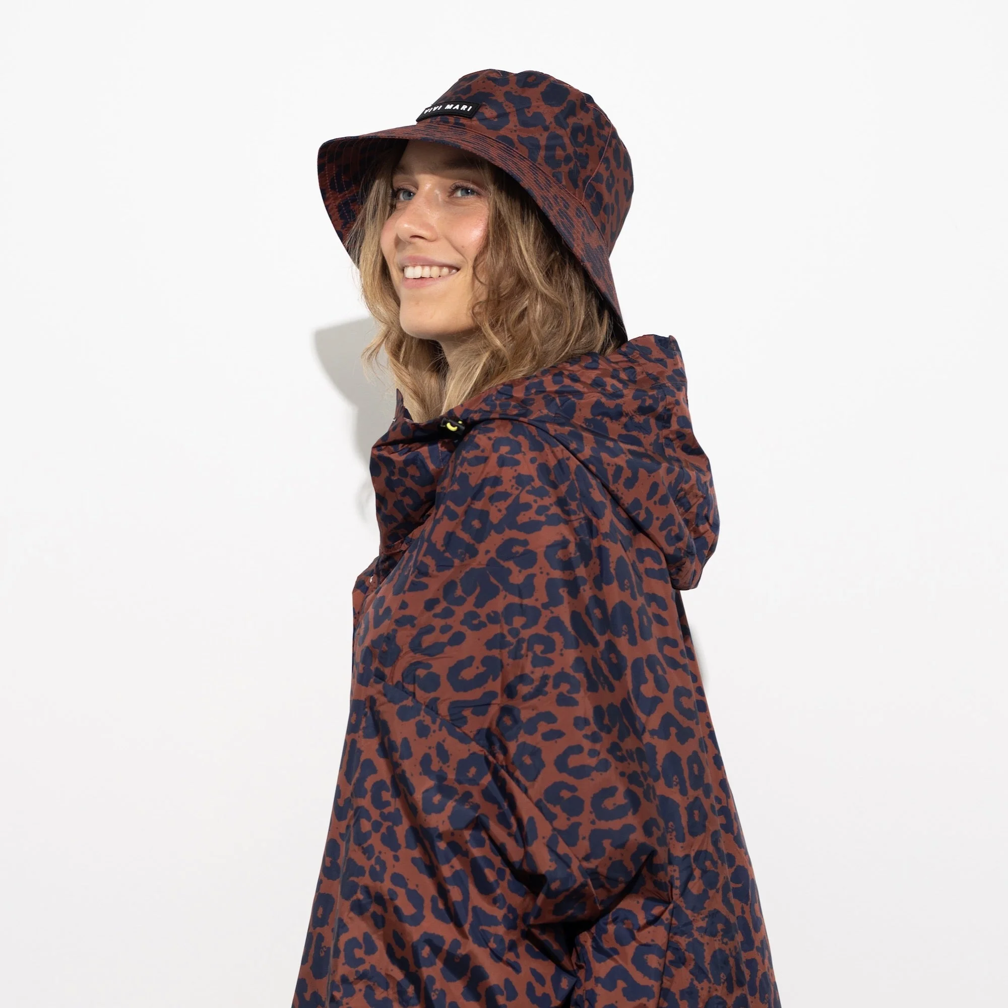 Bucket Hat leo splashes navy/rust - Image 6