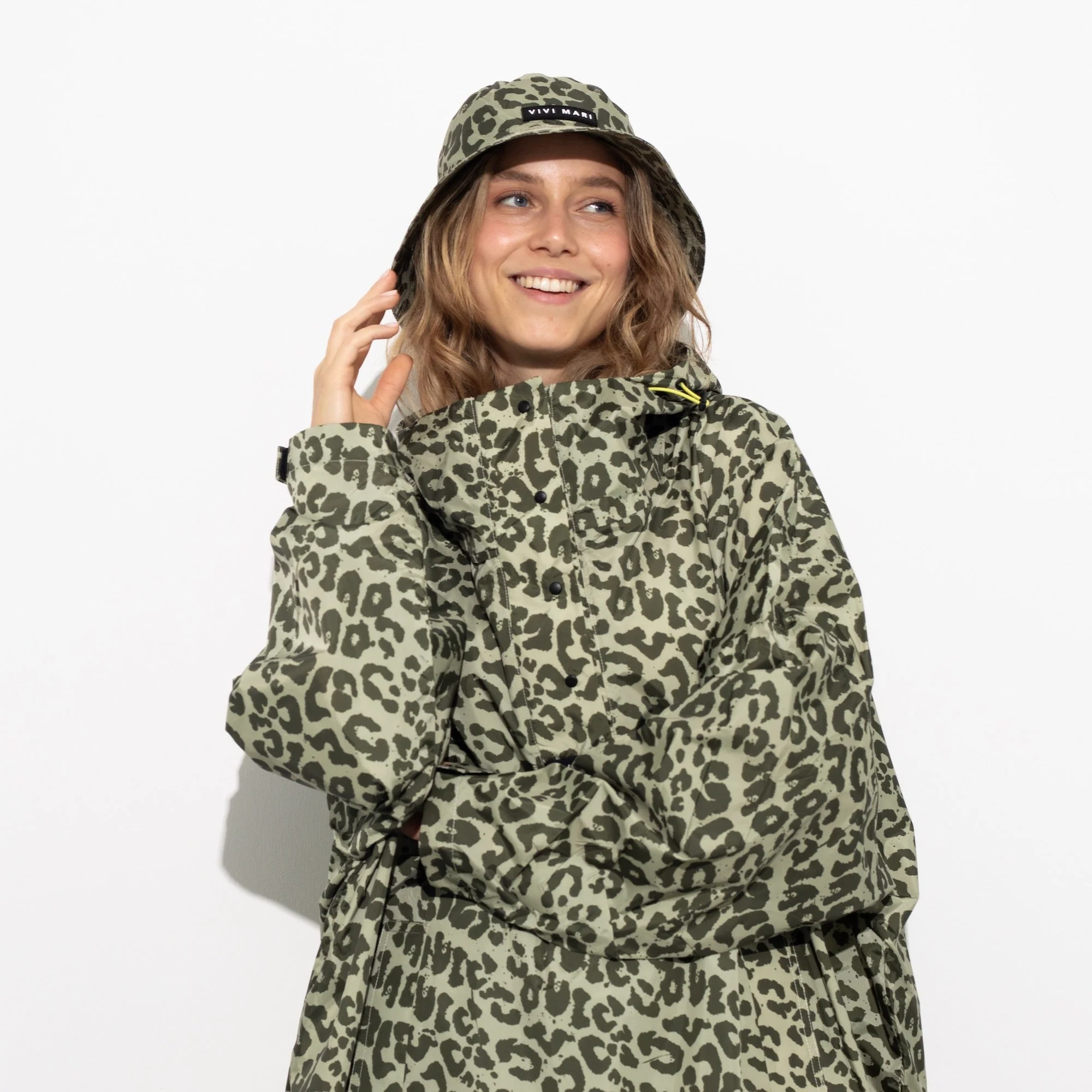 Bucket Hat leo splashes olive/pale olive - Image 3