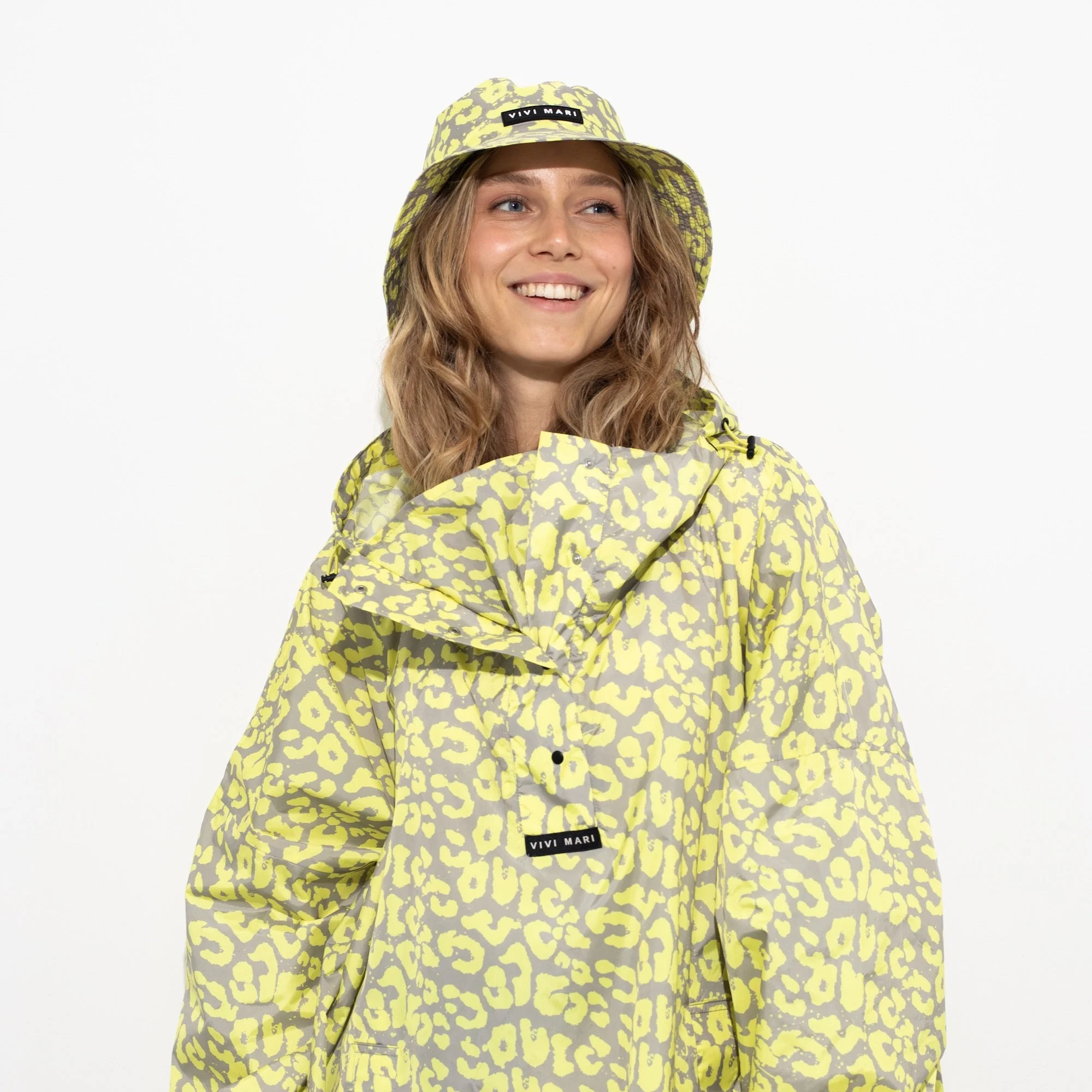 Bucket Hat leo splashes yellow/grey - Image 3