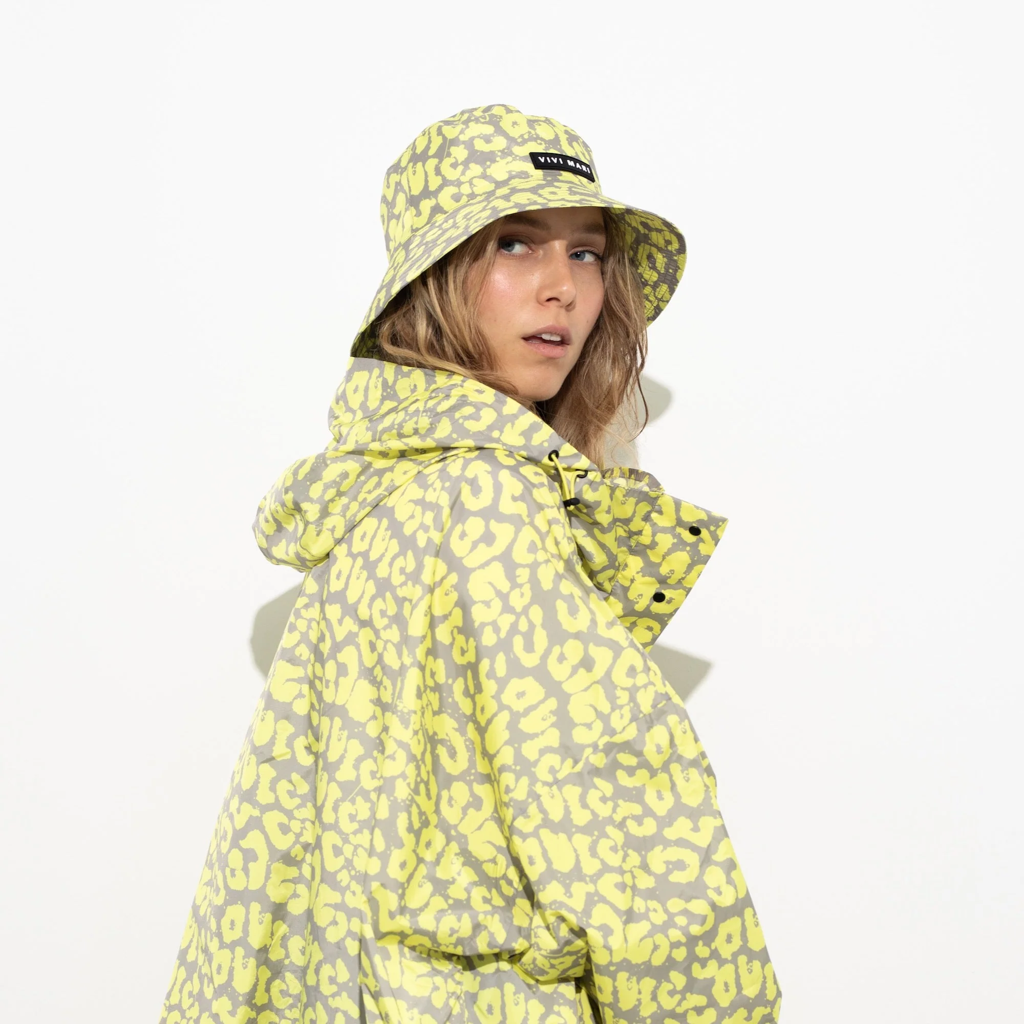 Bucket Hat leo splashes yellow/grey - Image 6