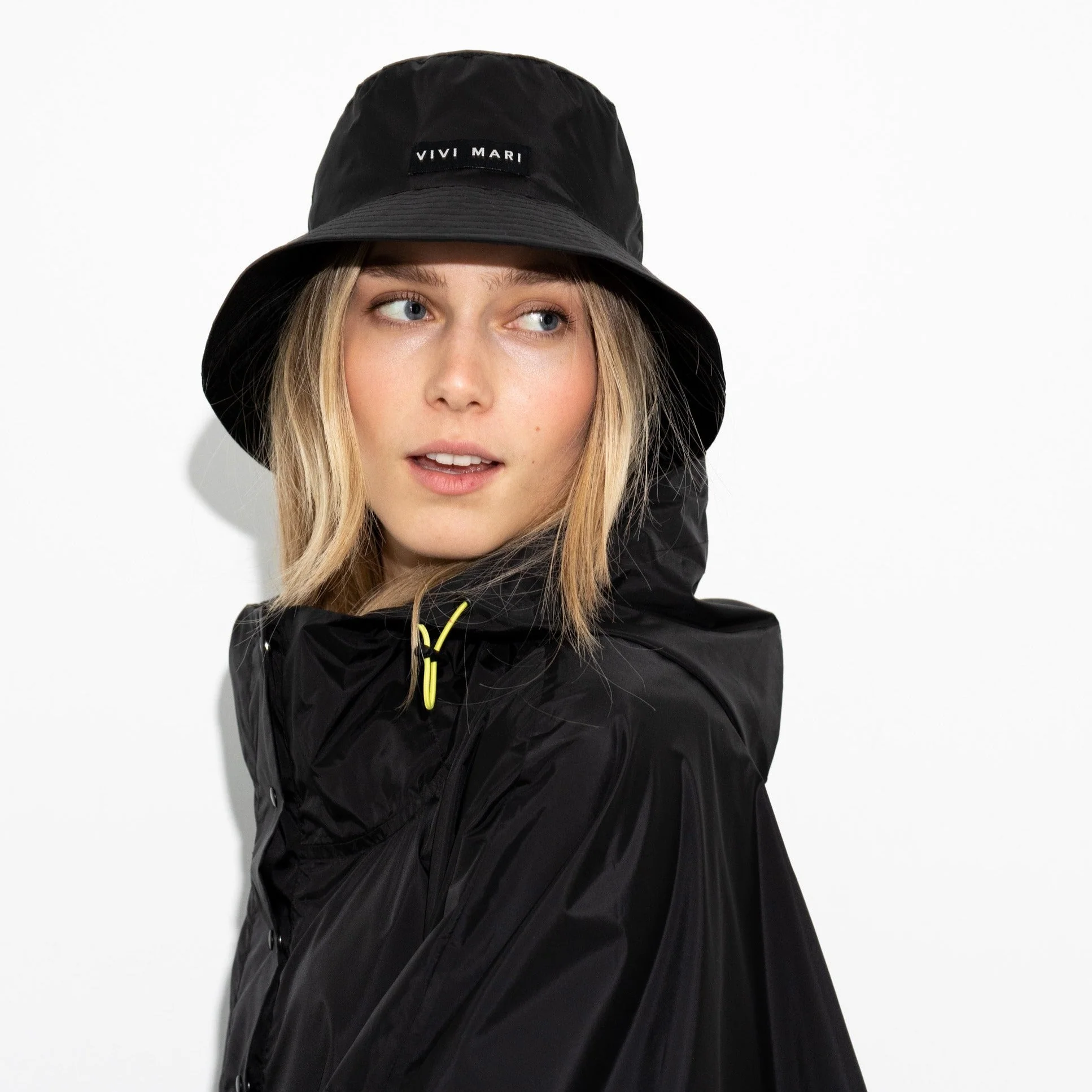 Bucket Hat solid black - Image 16