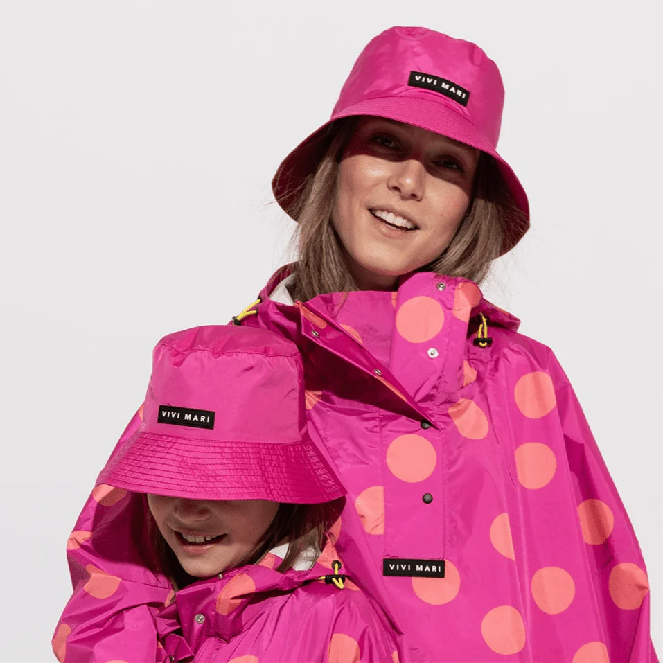 Bucket Hat solid magenta - Image 4