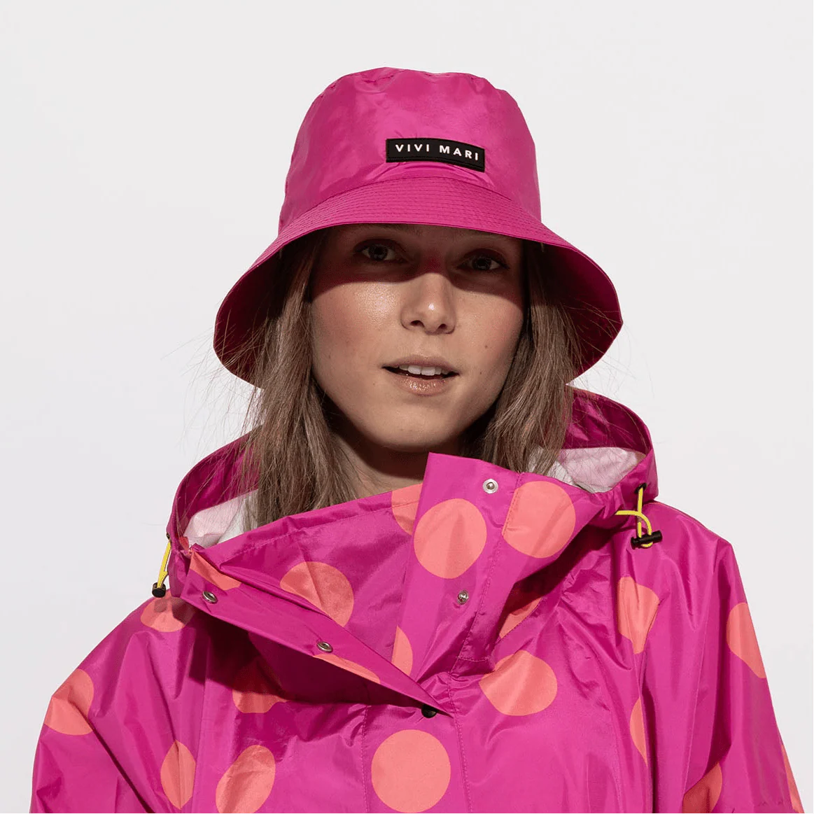 Bucket Hat solid magenta - Image 6