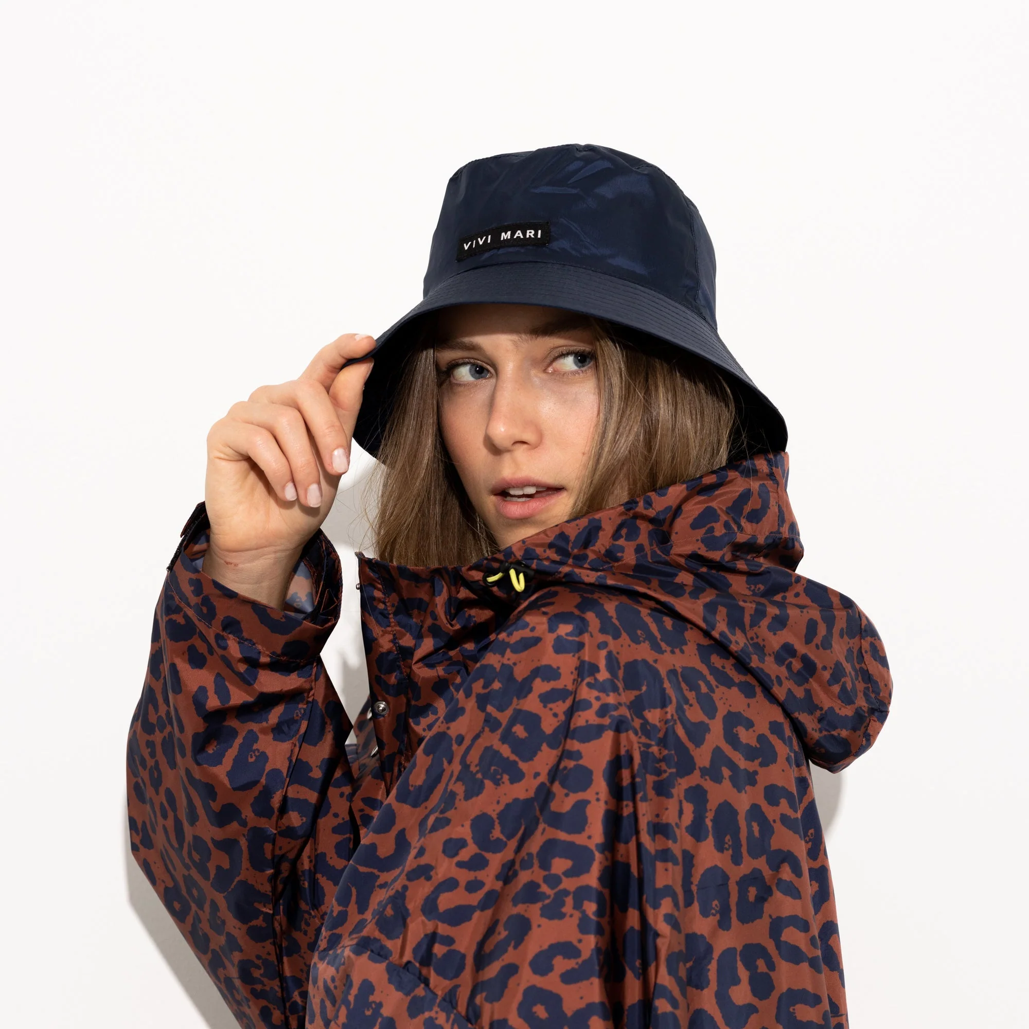 Bucket Hat solid navy - Image 14