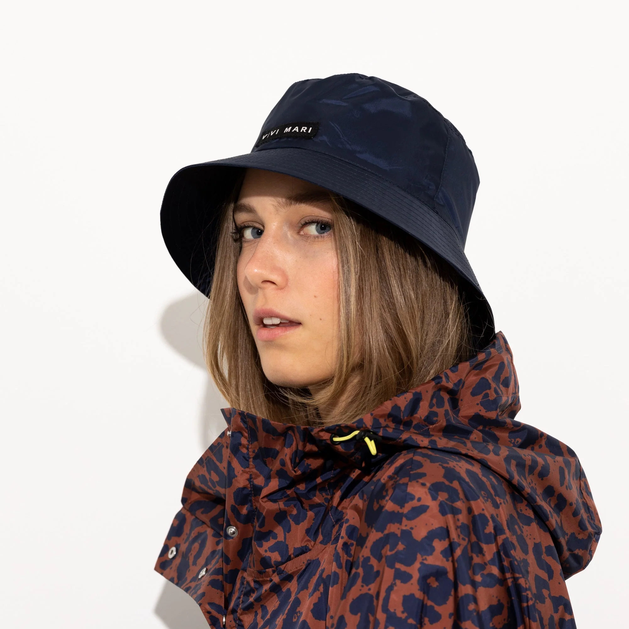 Bucket Hat solid navy - Image 16