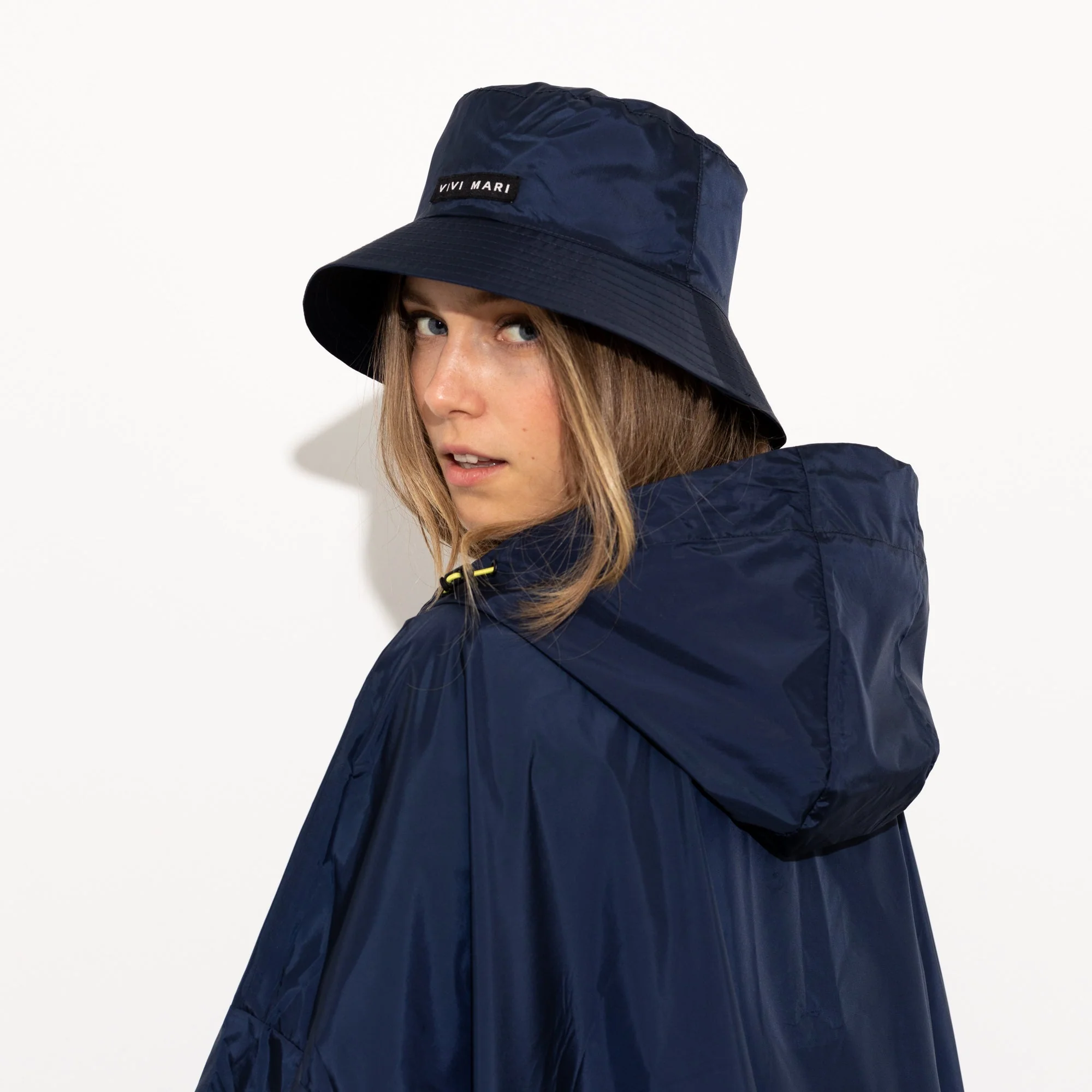 Bucket Hat solid navy - Image 18