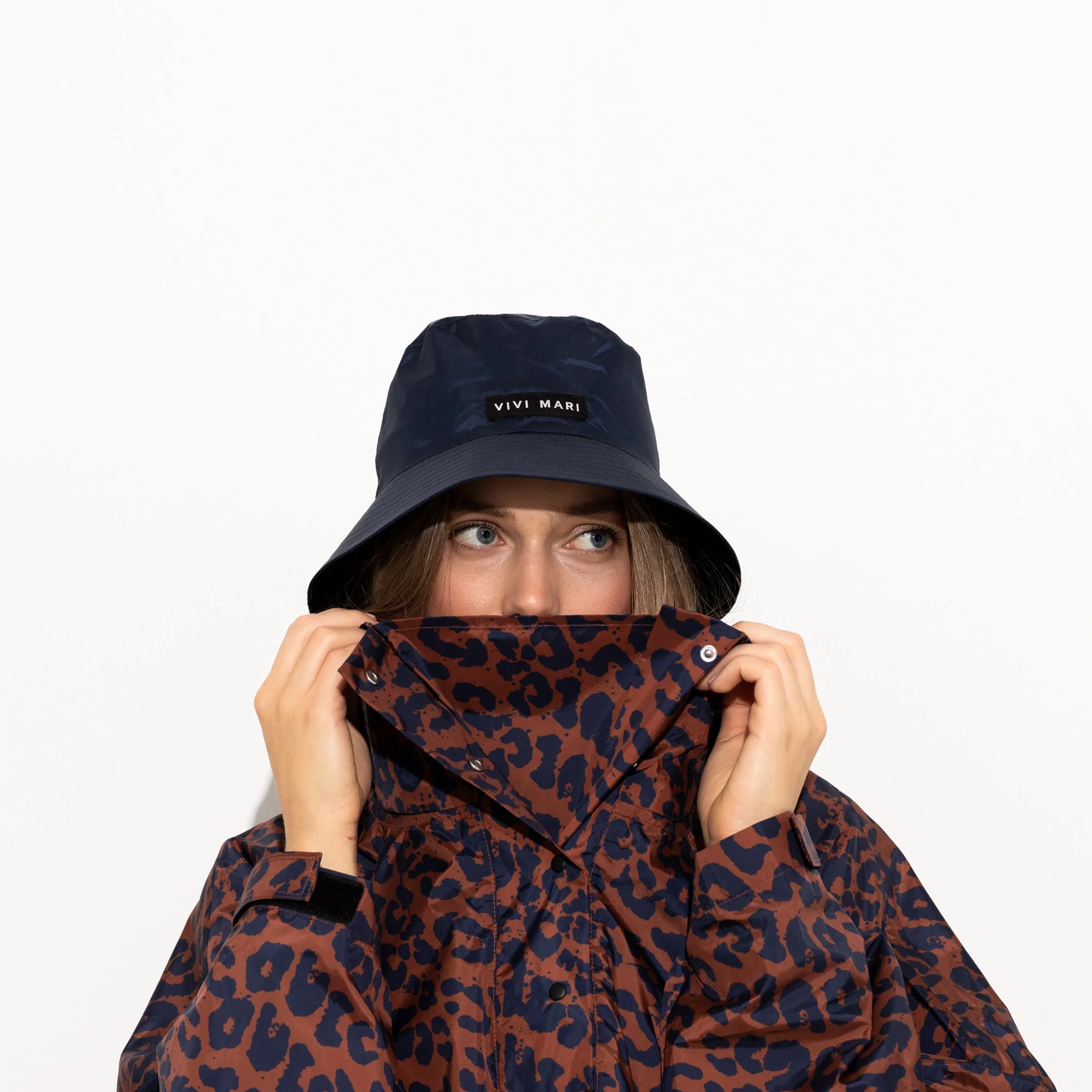 Bucket Hat solid navy - Image 4