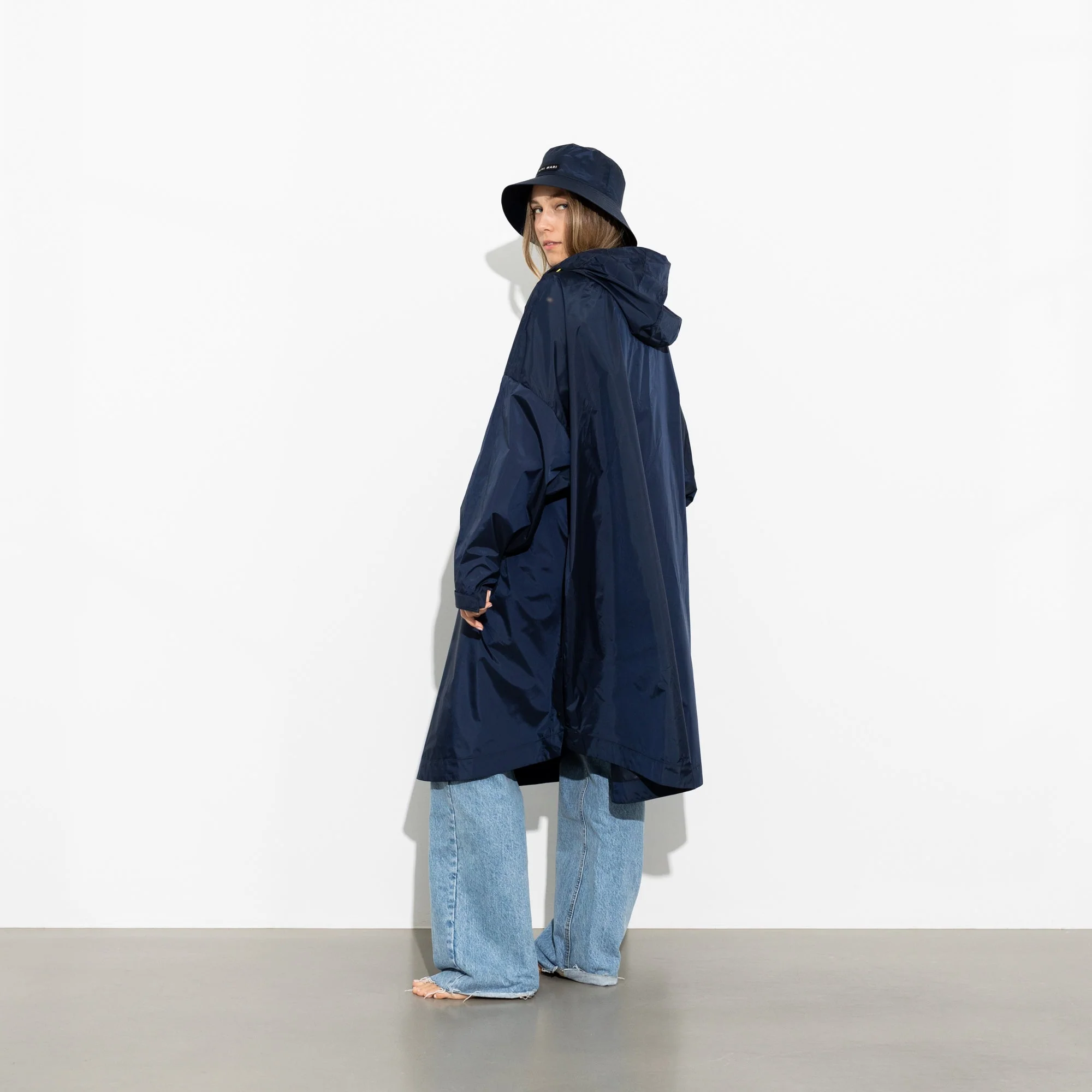 Bucket Hat solid navy - Image 6