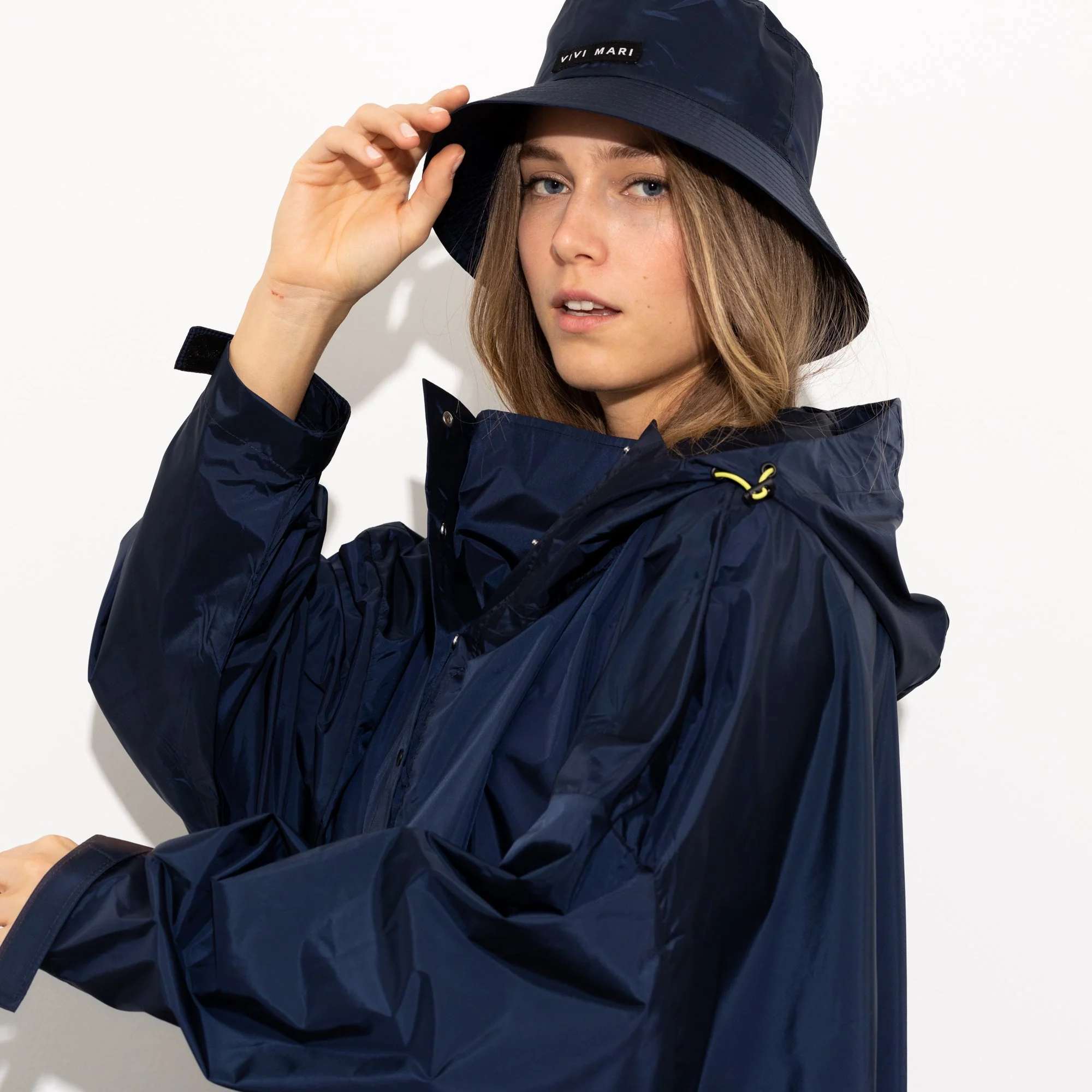 Bucket Hat solid navy - Image 8