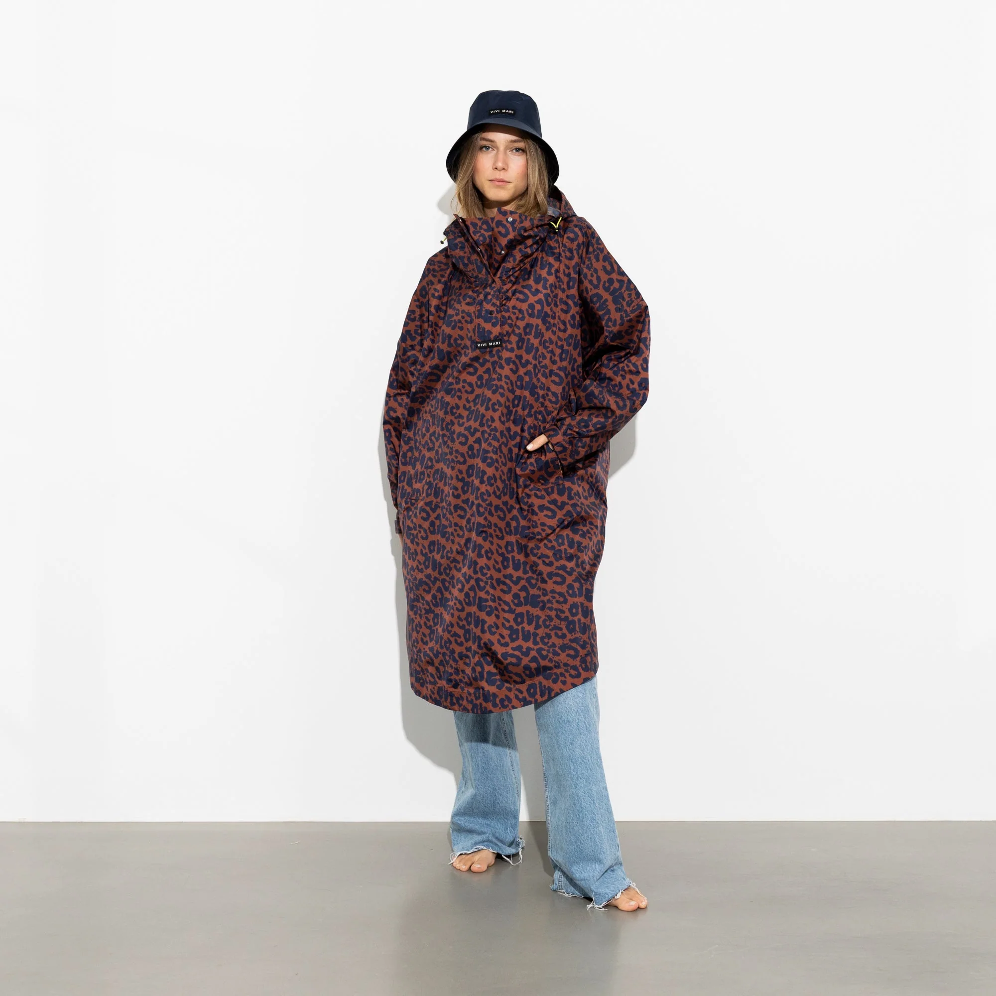 Bucket Hat solid navy - Image 9