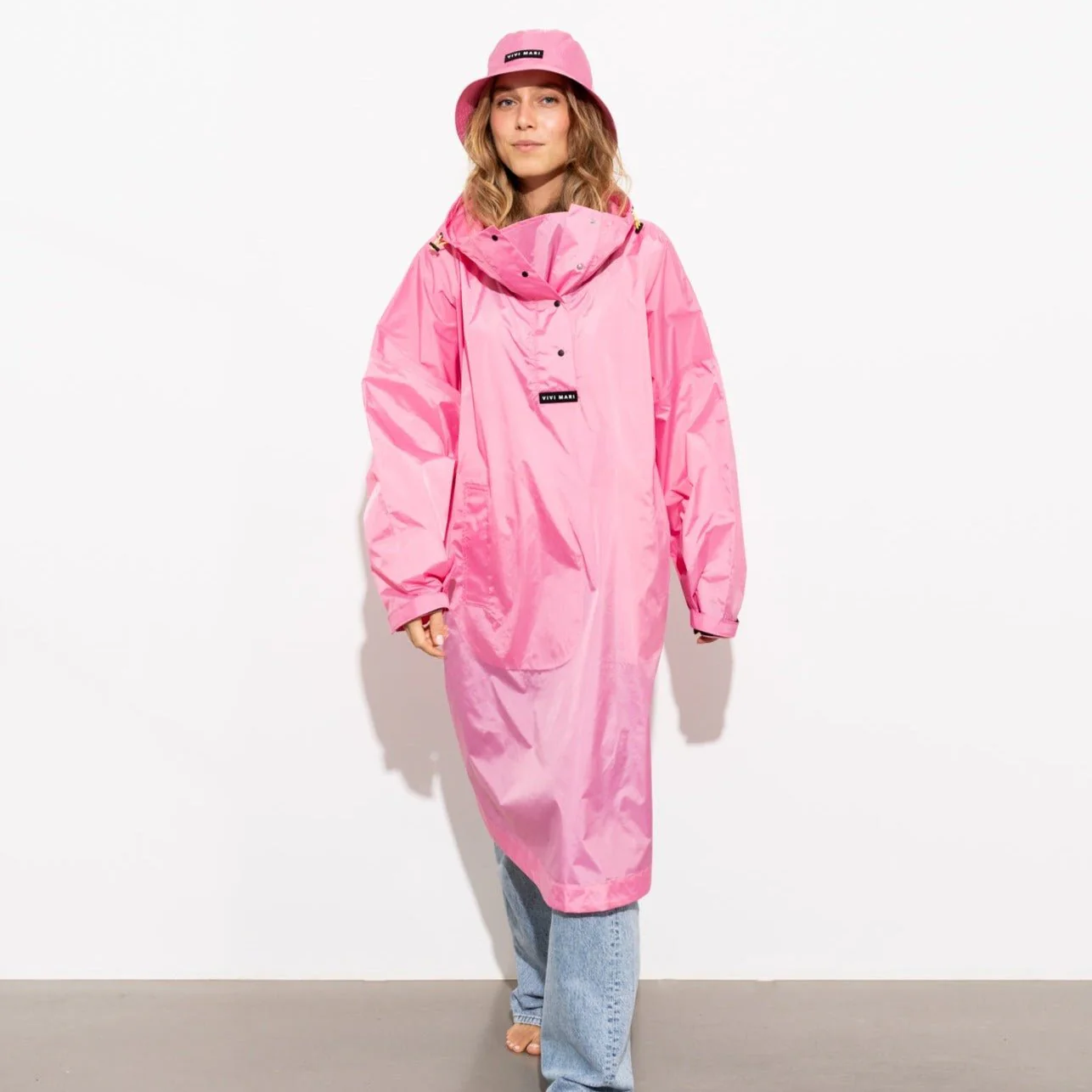 Bucket Hat solid soft pink - Image 11