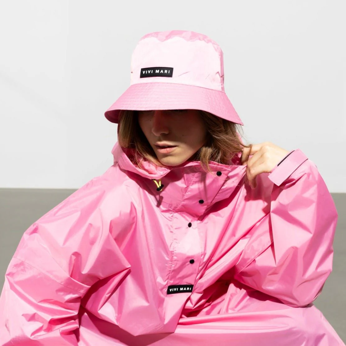 Bucket Hat solid soft pink - Image 12