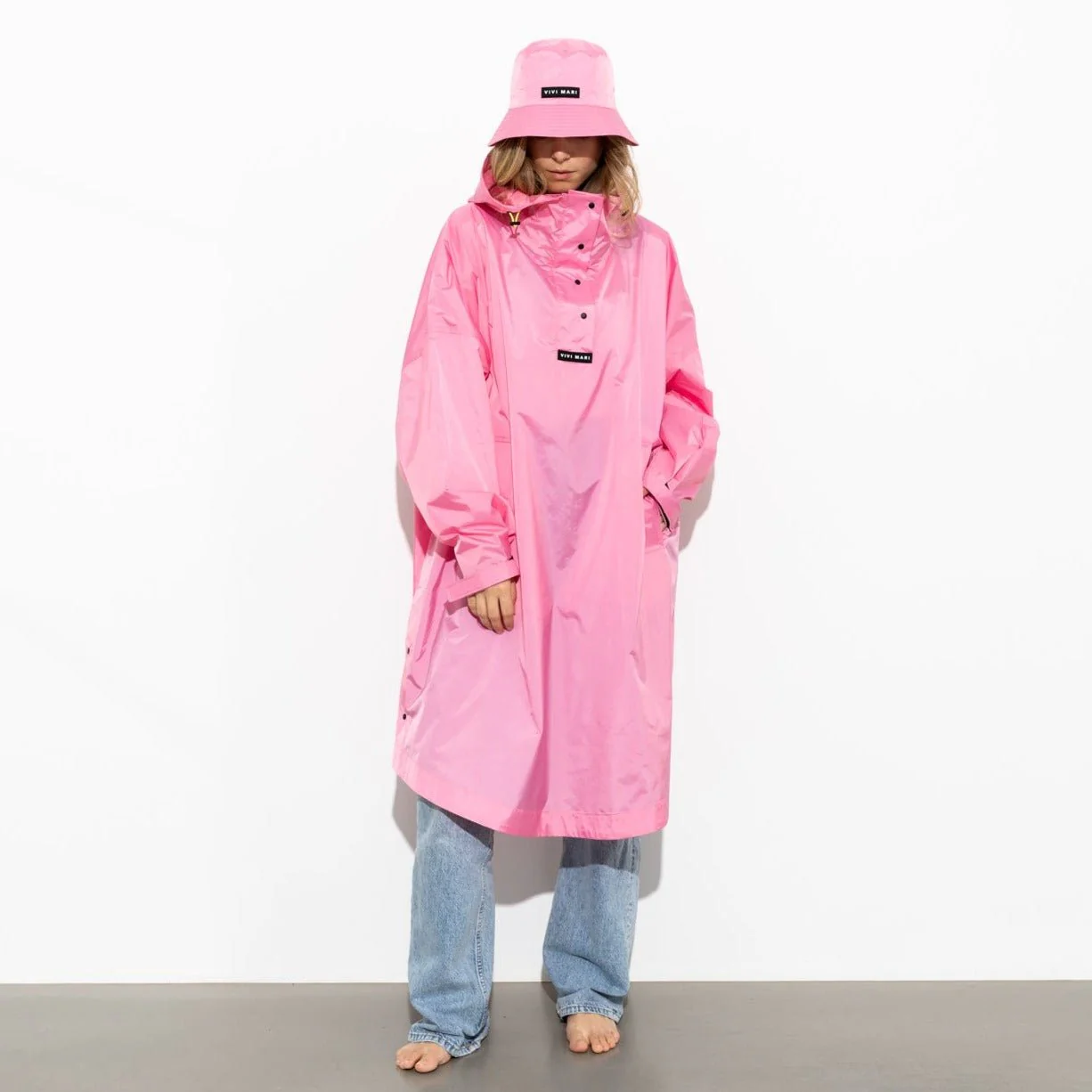 Bucket Hat solid soft pink - Image 14