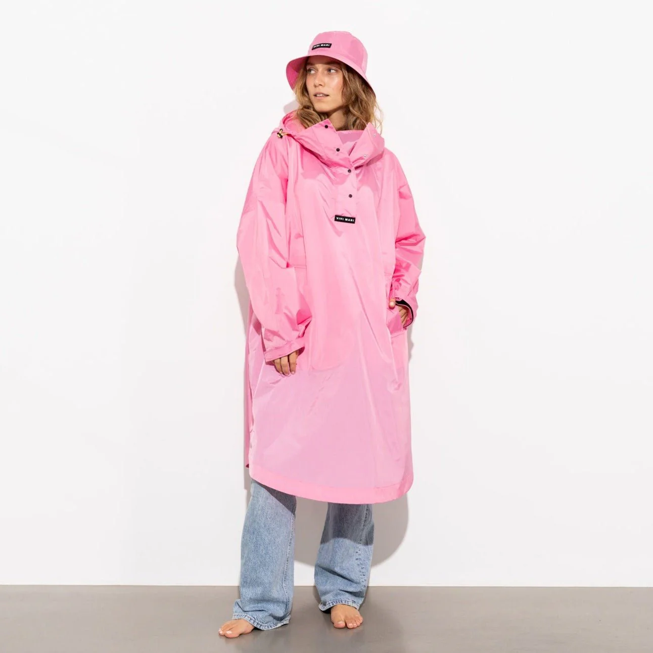Bucket Hat solid soft pink - Image 7