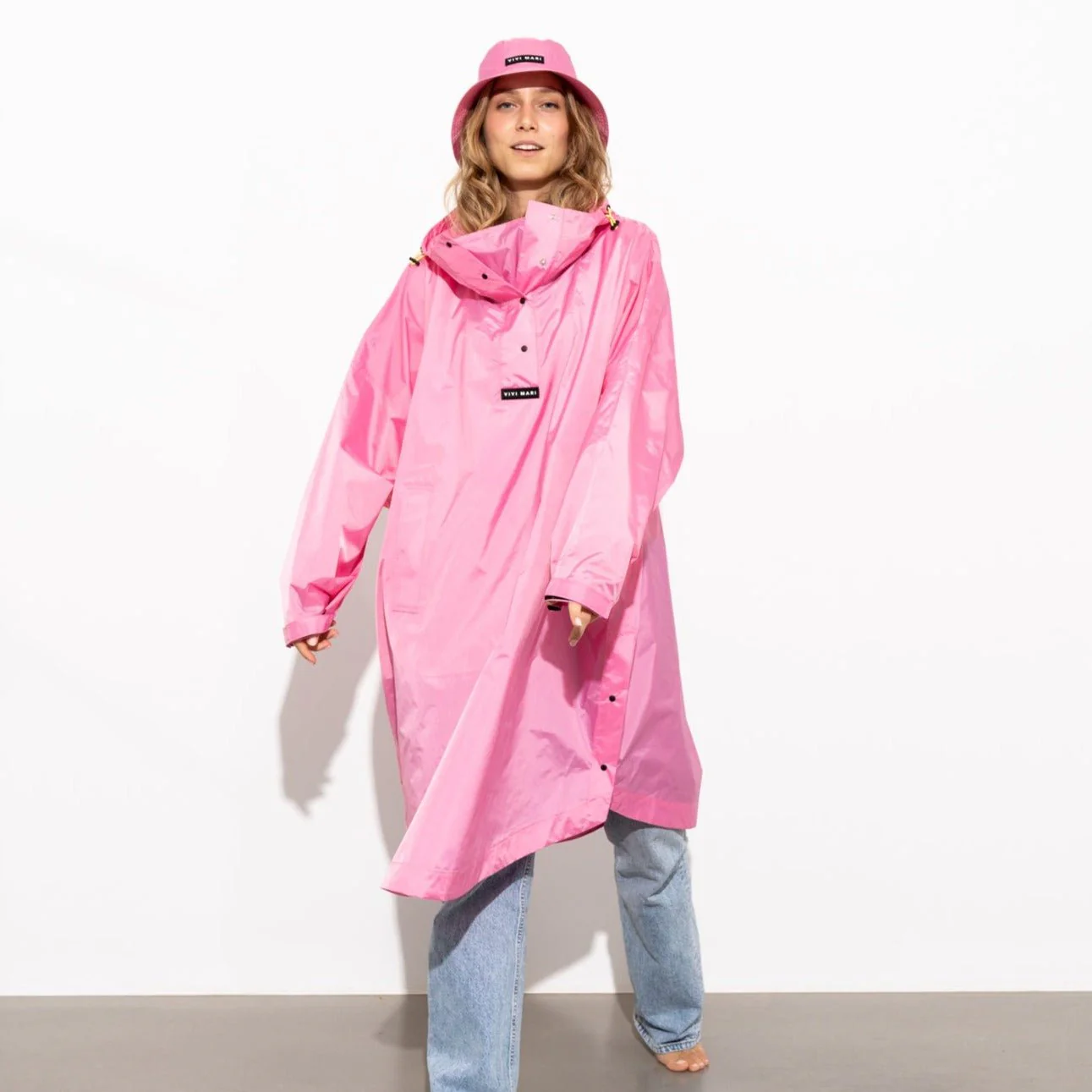 Bucket Hat solid soft pink - Image 9