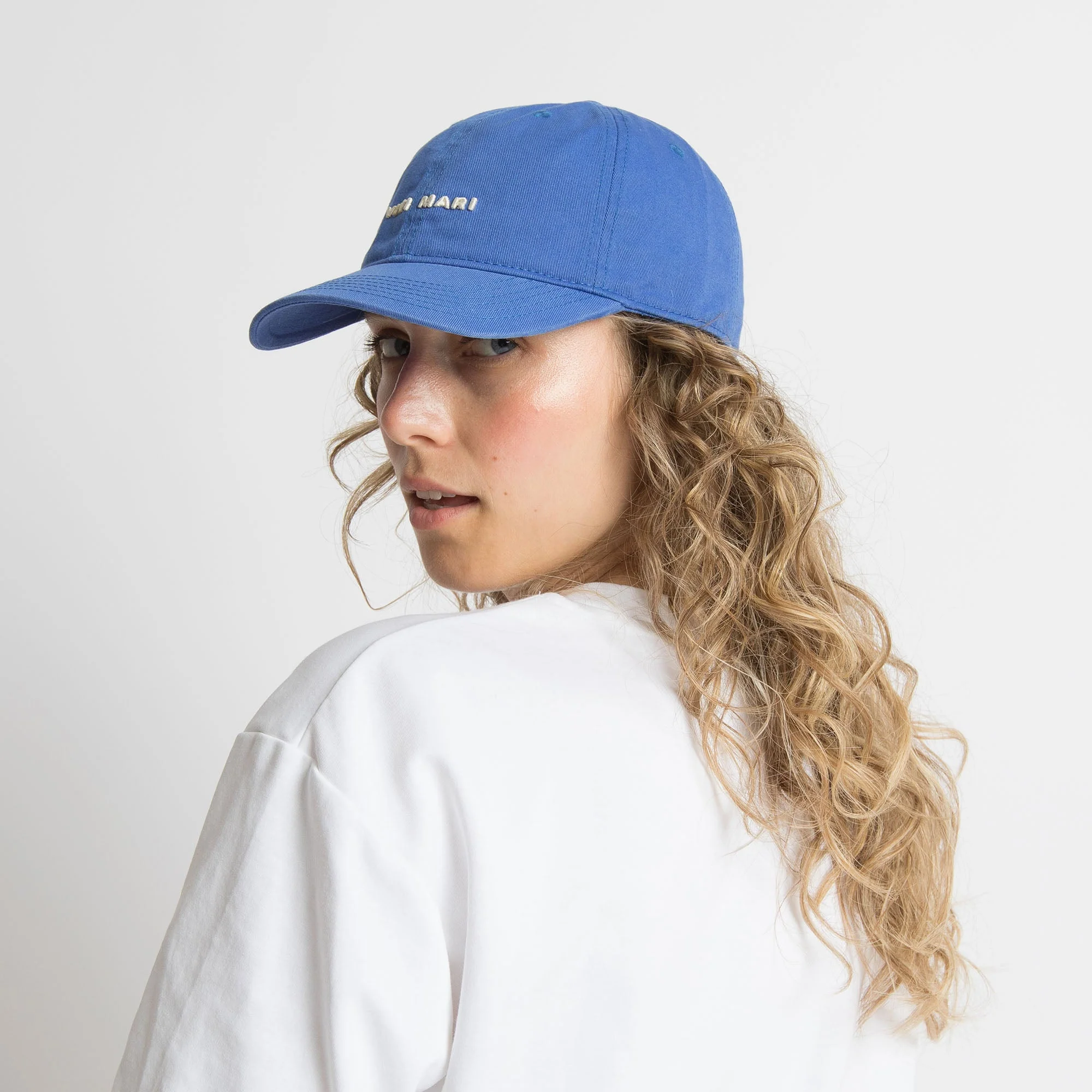 Cap solid blue/sand - Image 5