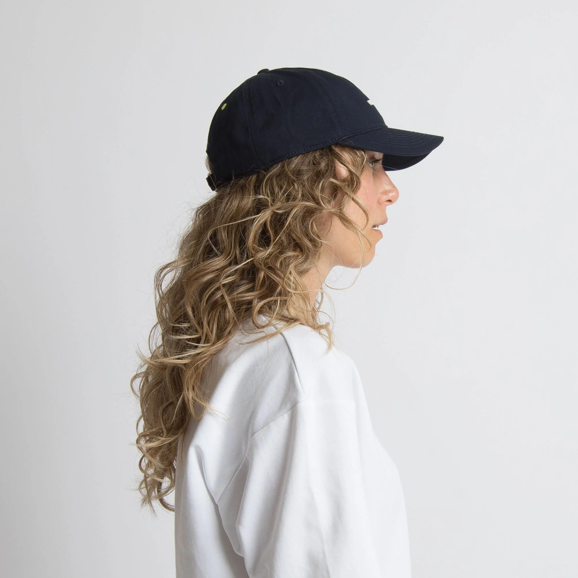 Cap solid navy/white - Image 9