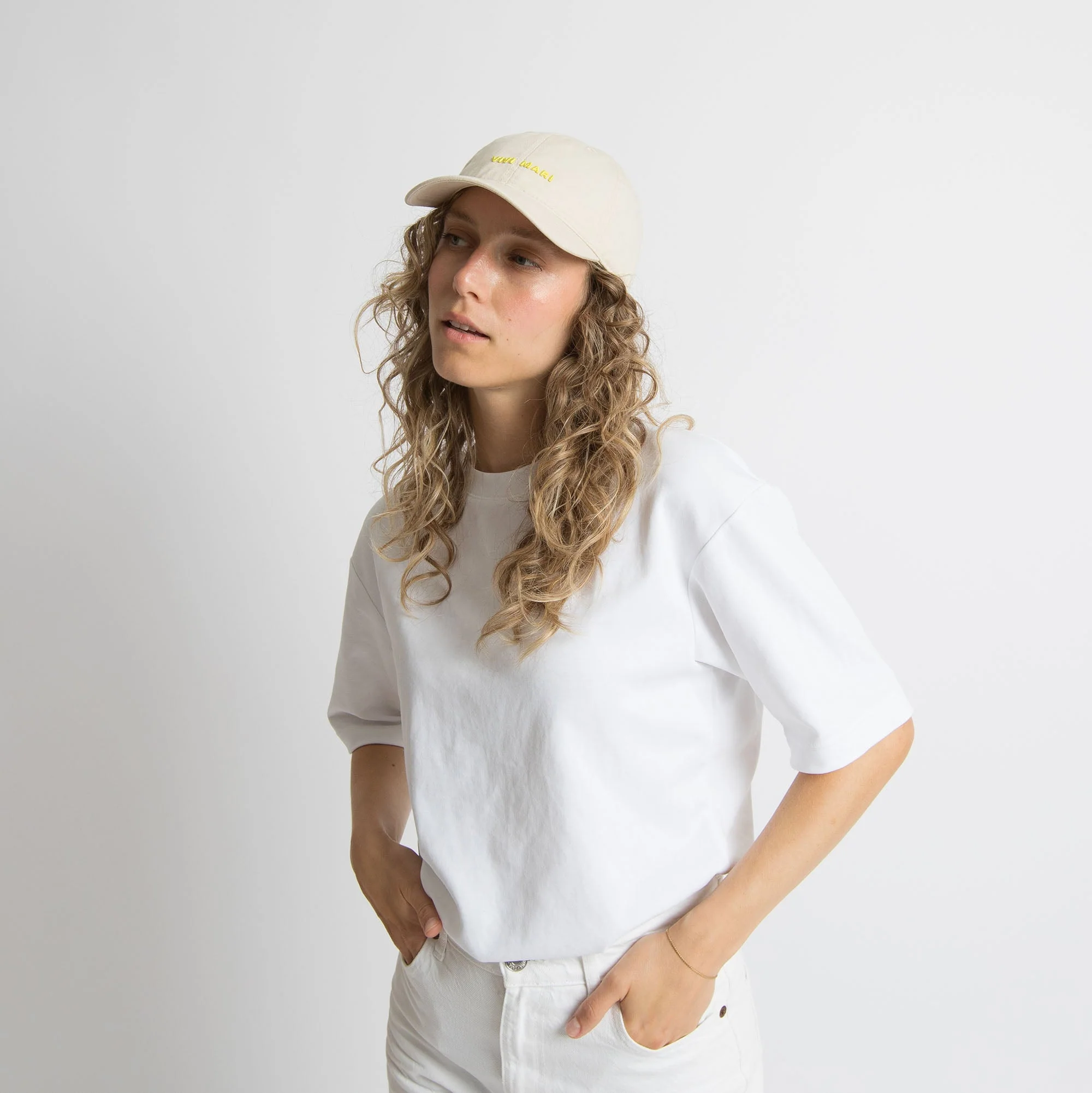 Cap solid sand/yellow - Image 11