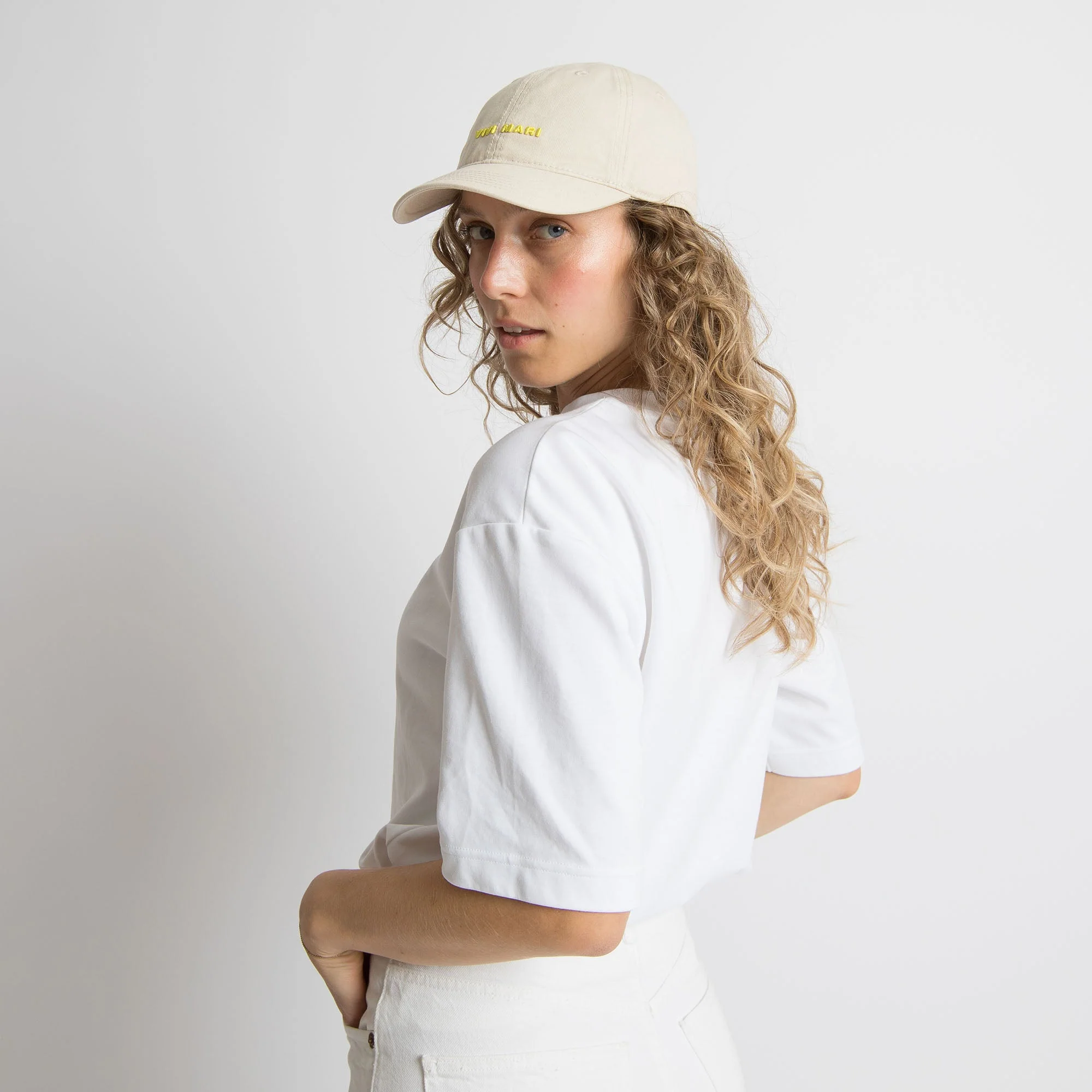 Cap solid sand/yellow - Image 4
