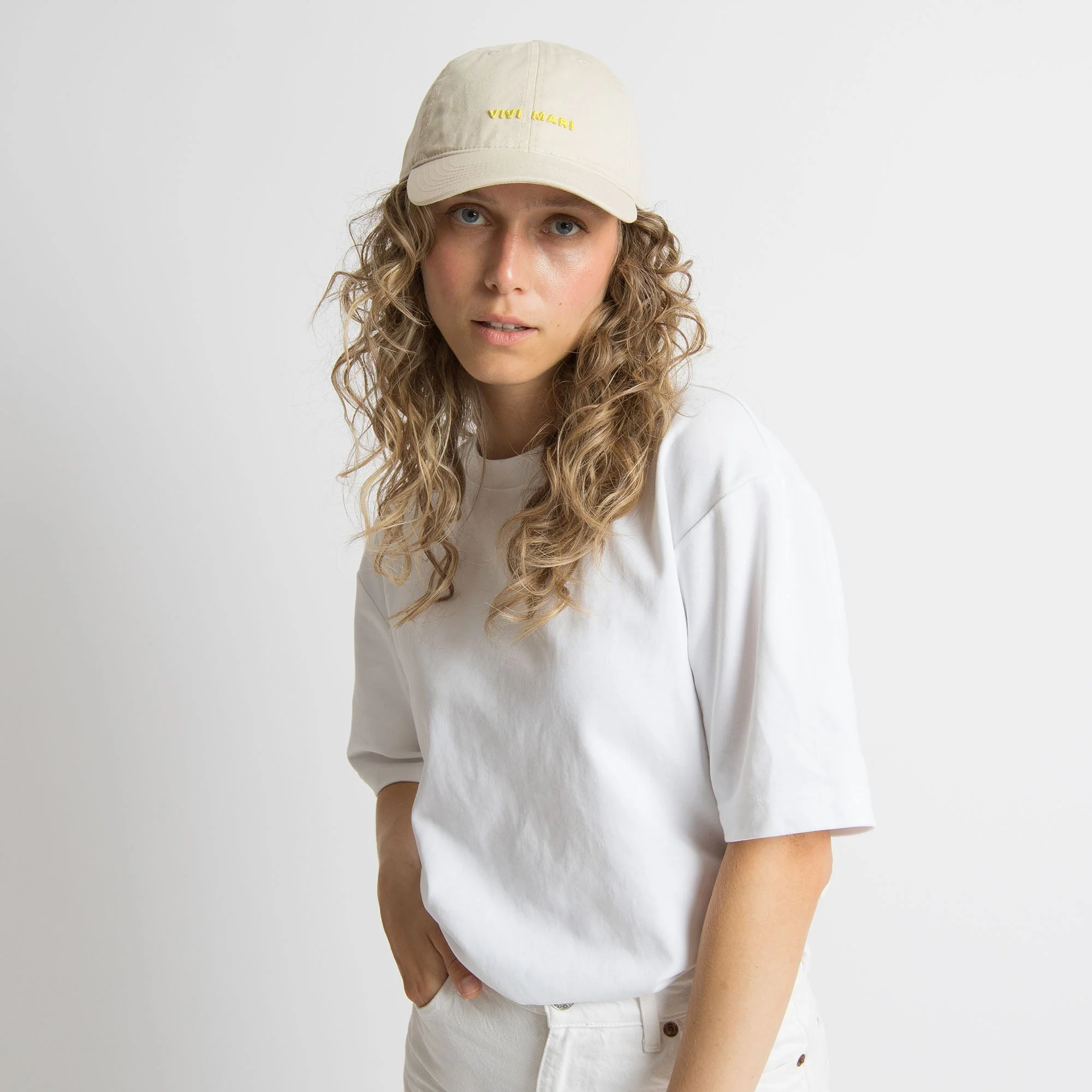 Cap solid sand/yellow - Image 6