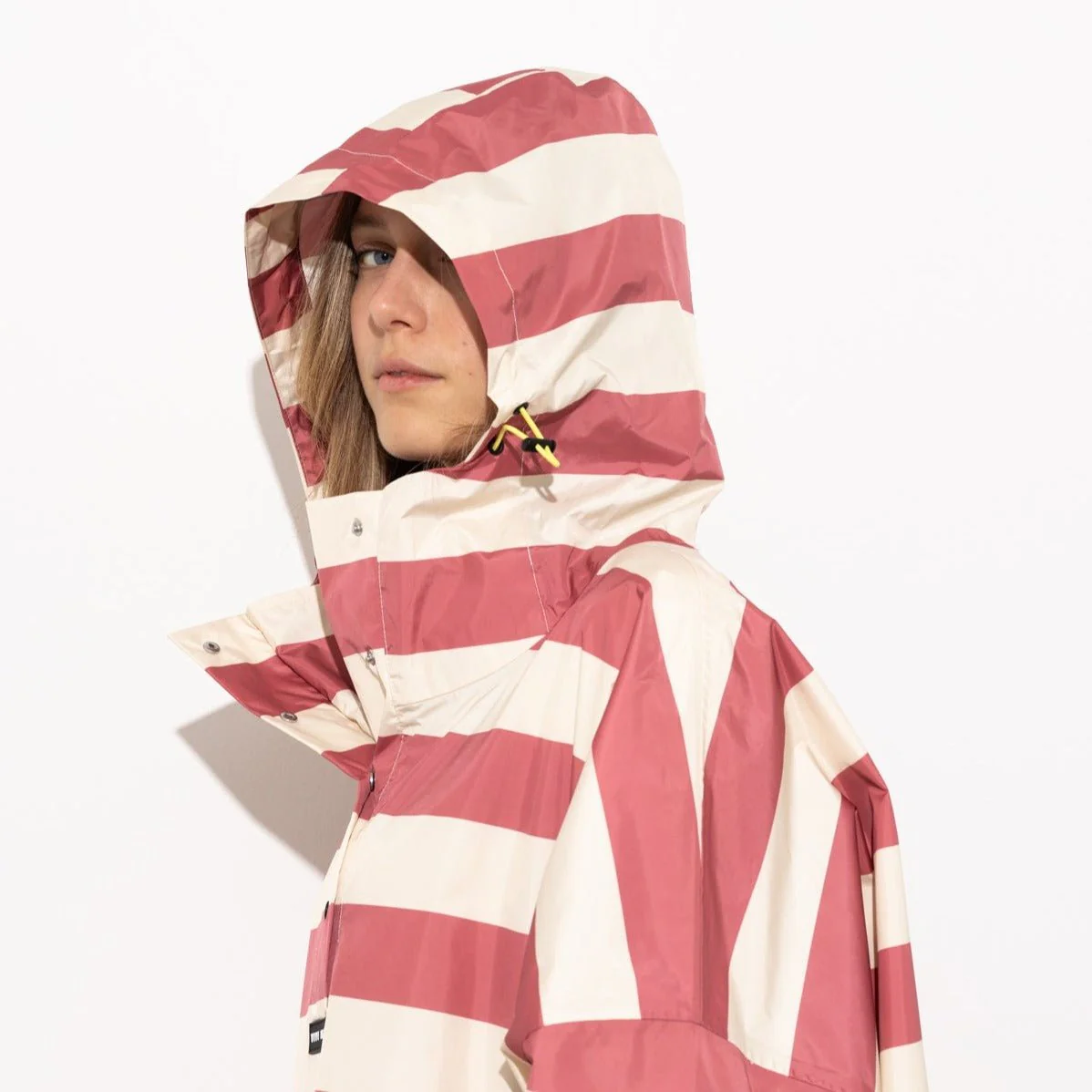 Raincoat bold stripes - blush/sand - Image 15