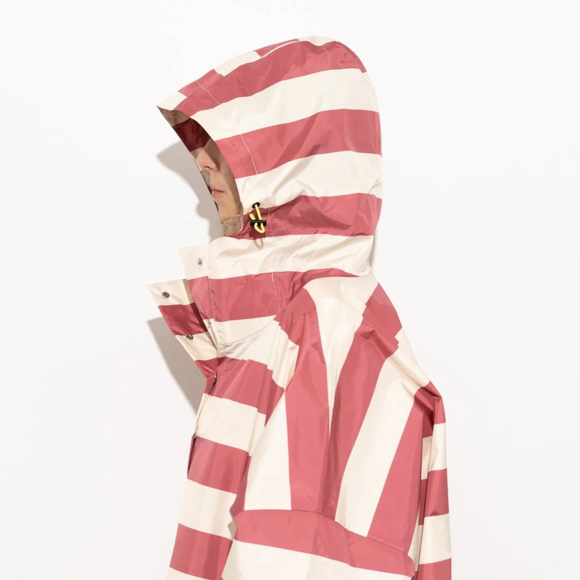 Raincoat bold stripes - blush/sand - Image 4
