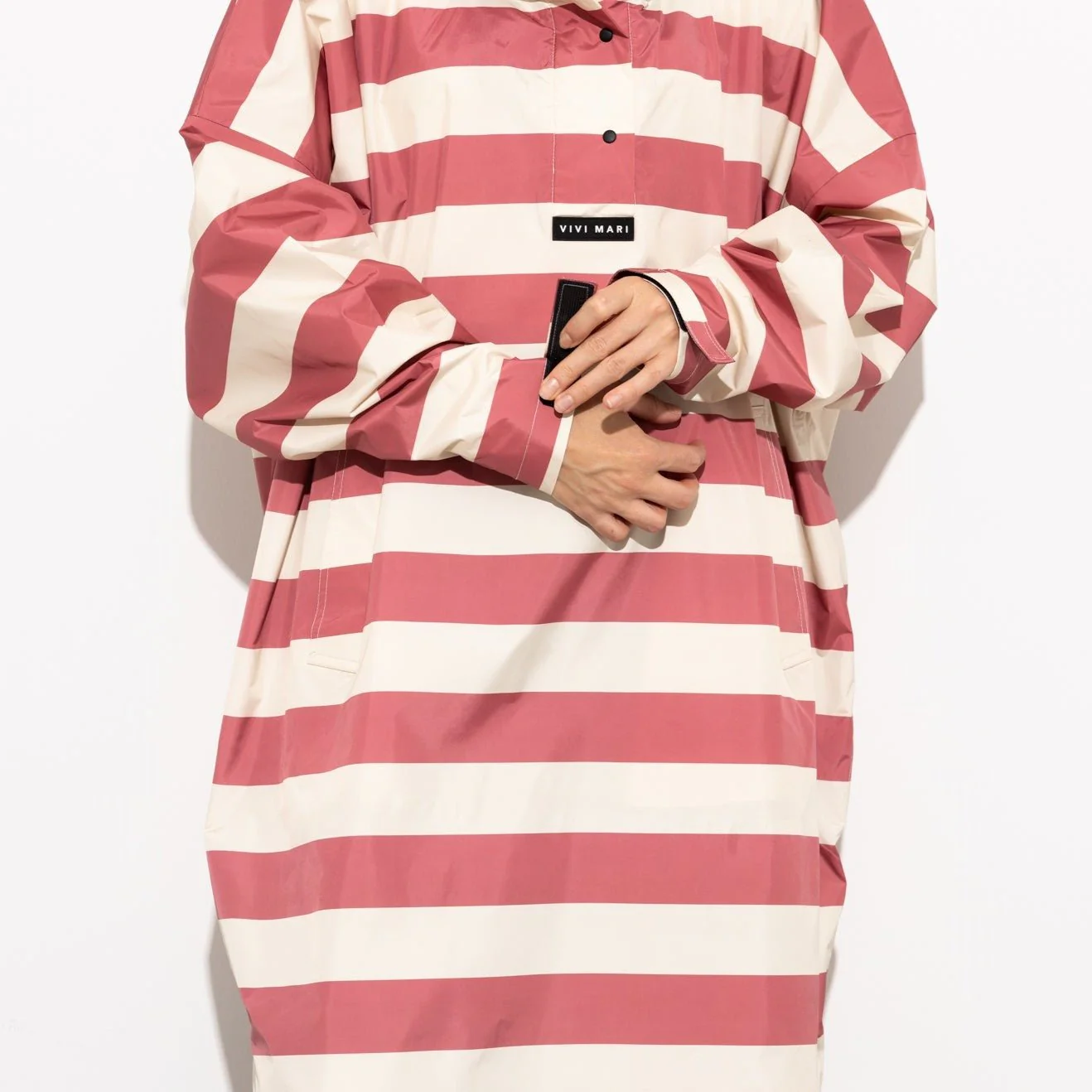 Raincoat bold stripes - blush/sand - Image 5