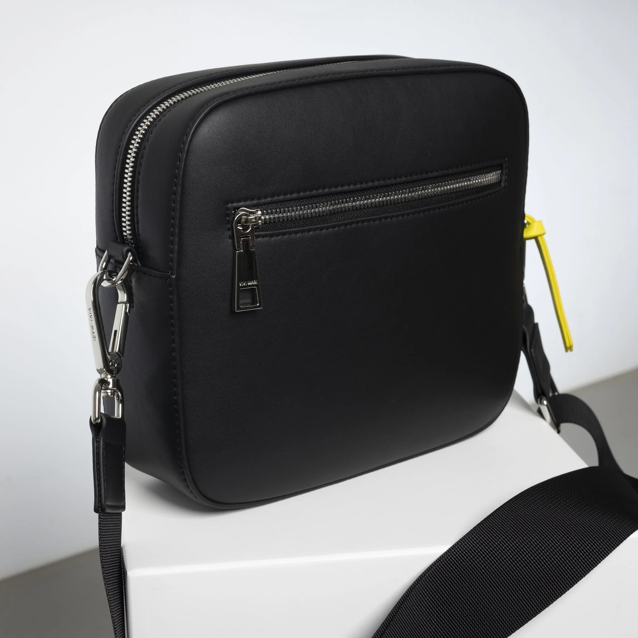 crossbody bag + strap basic woven - black - Image 17