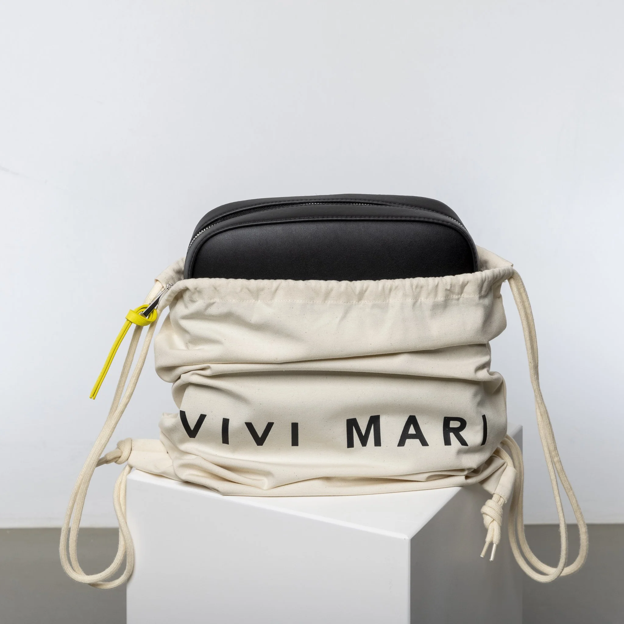 crossbody bag + strap basic woven - black - Image 8